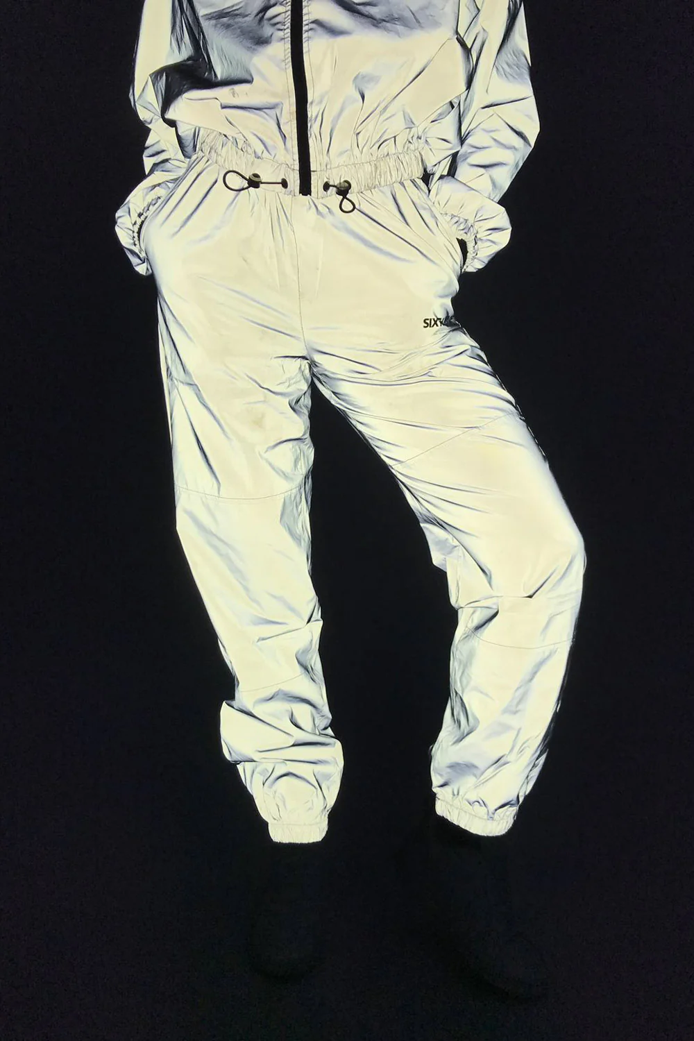 Jogging réfléchissant logo gris clair - Image 2
