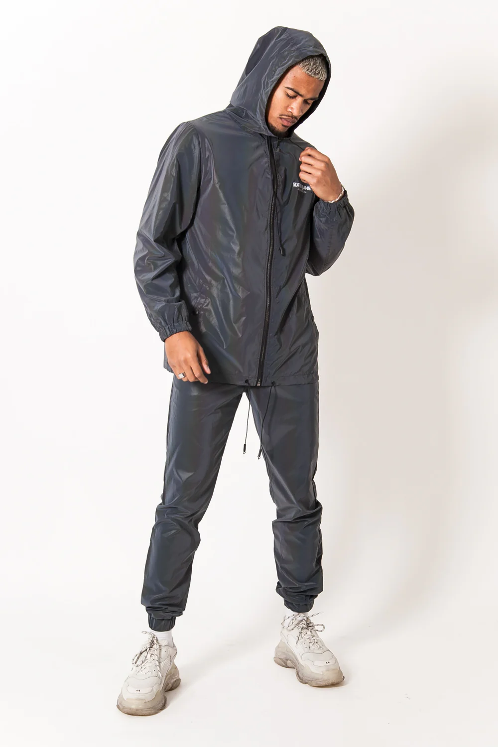 Jogging pétrole réfléchissant gris très foncé - Image 7