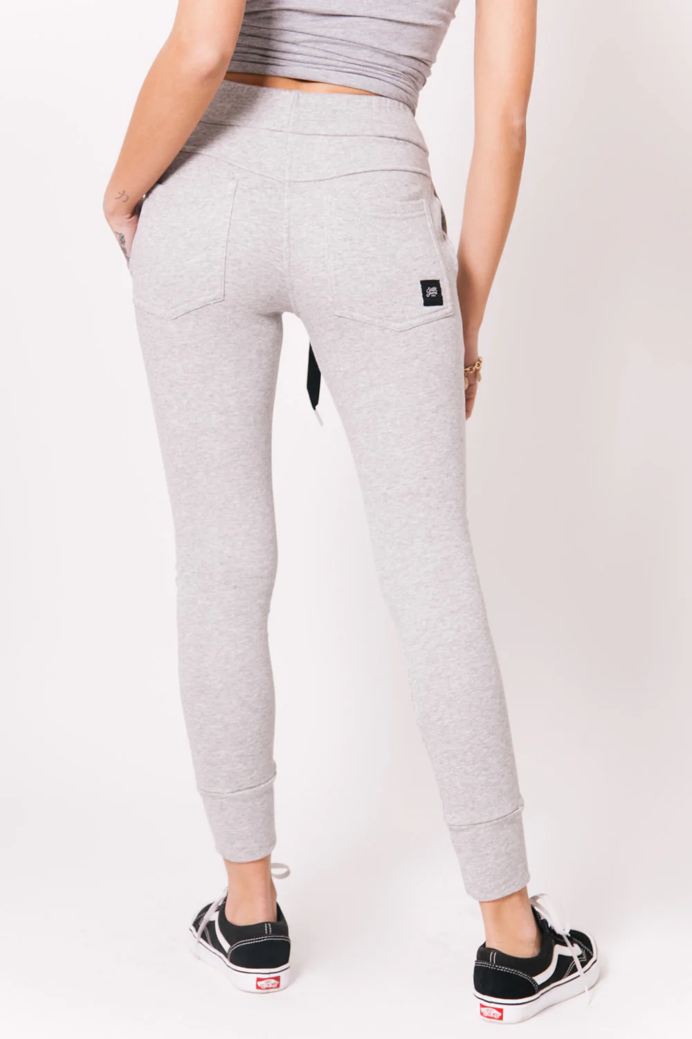 Jogging ruban satin Sixth June gris clair - Image 3