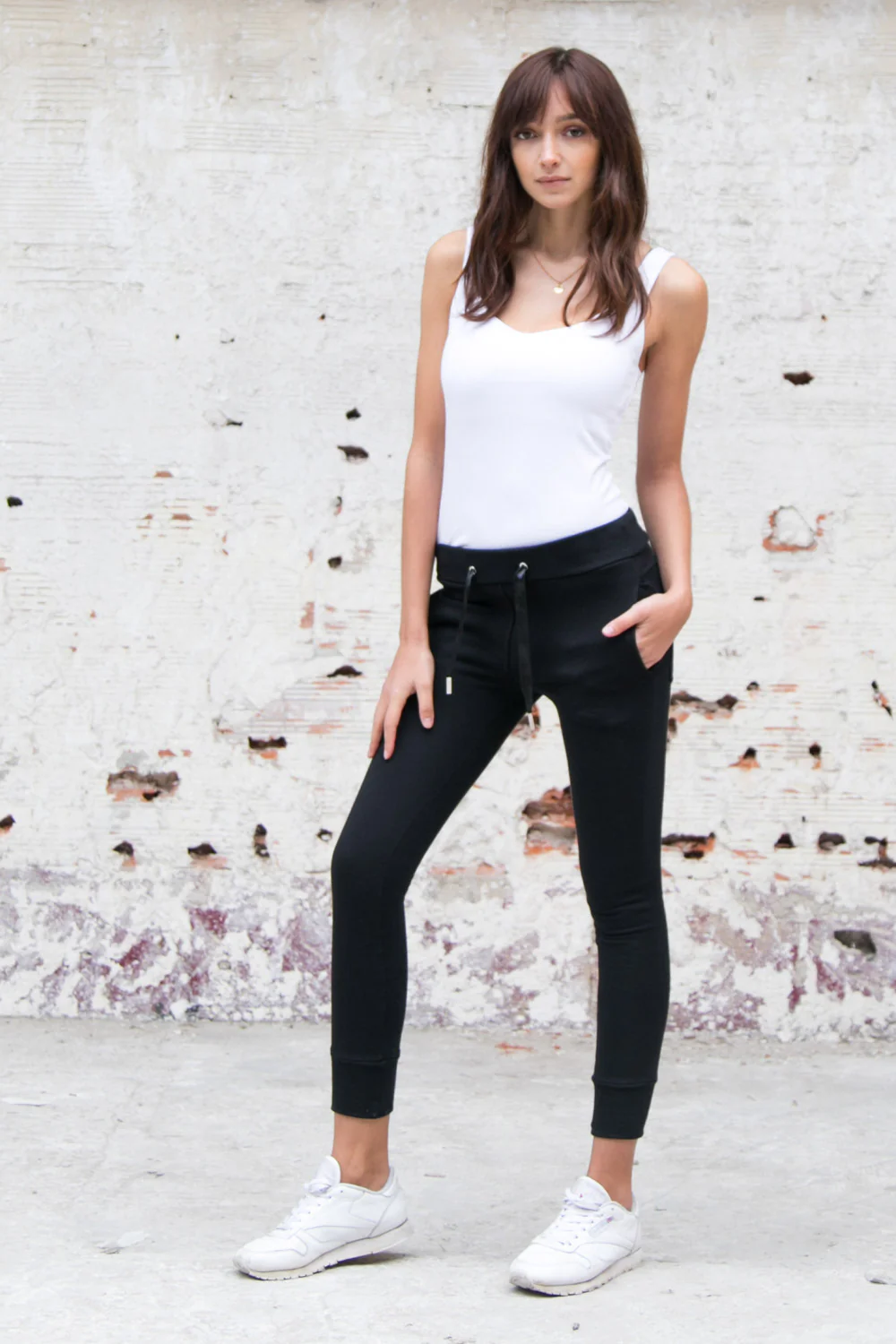 Jogging ruban satin Sixth June noir - Image 2