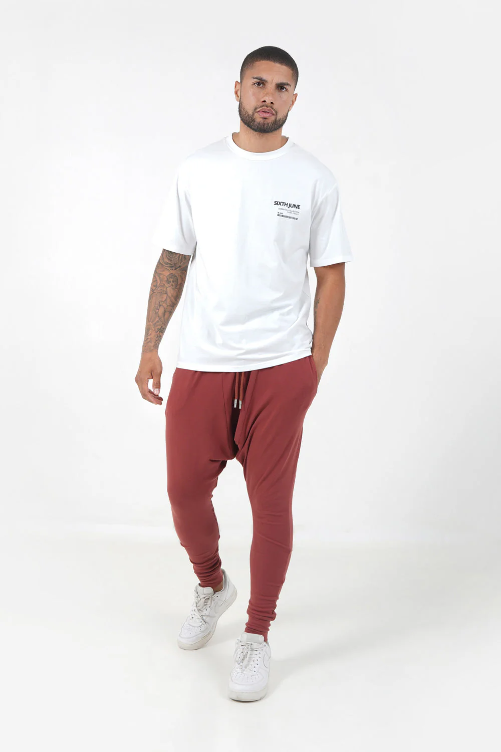 Jogging sarouel Rouge foncé - Image 2