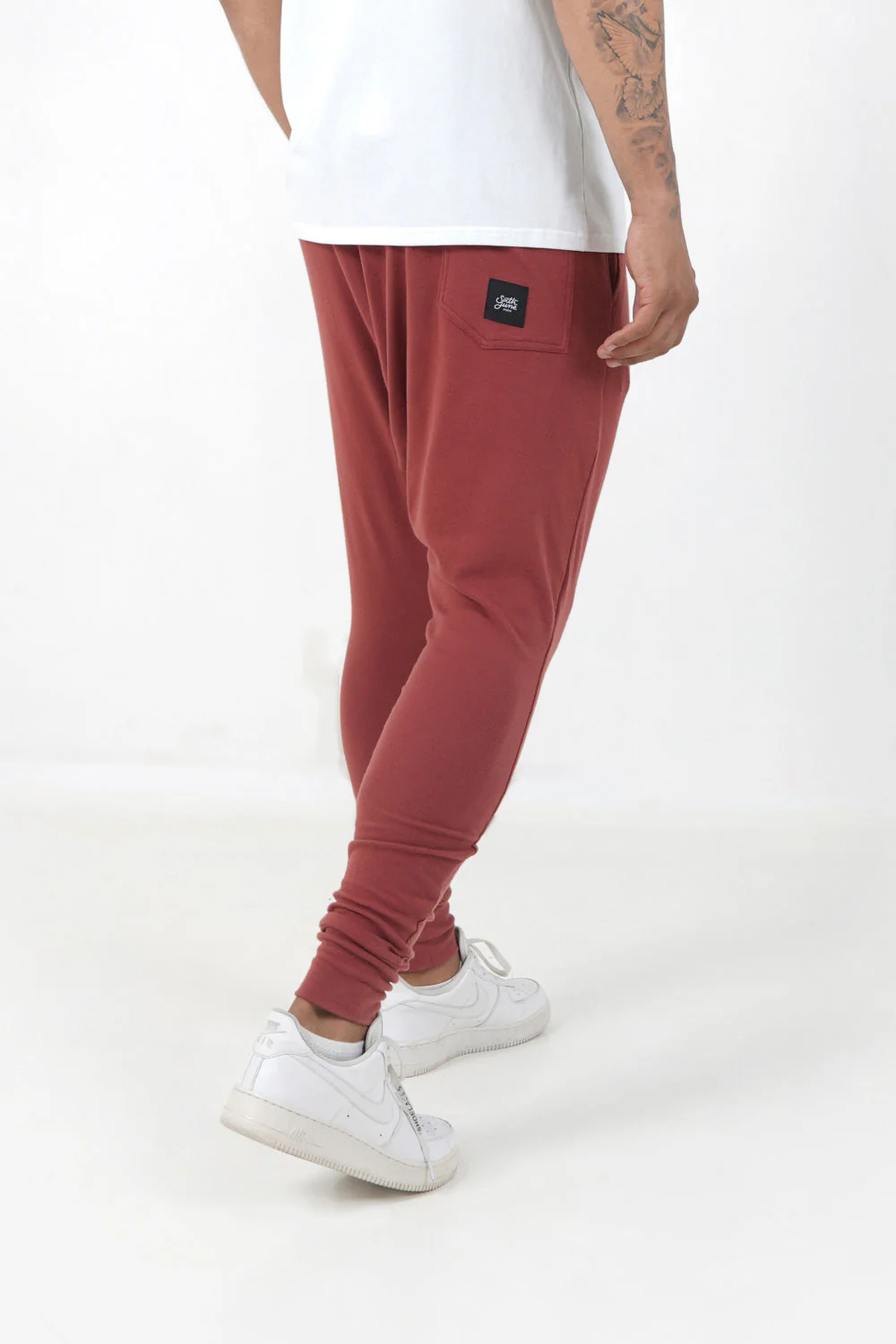 Jogging sarouel Rouge foncé - Image 3