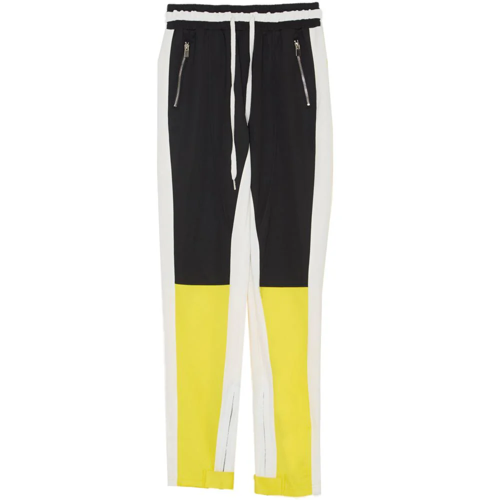Jogging tricolore boucles jaune noir blanc - Image 5