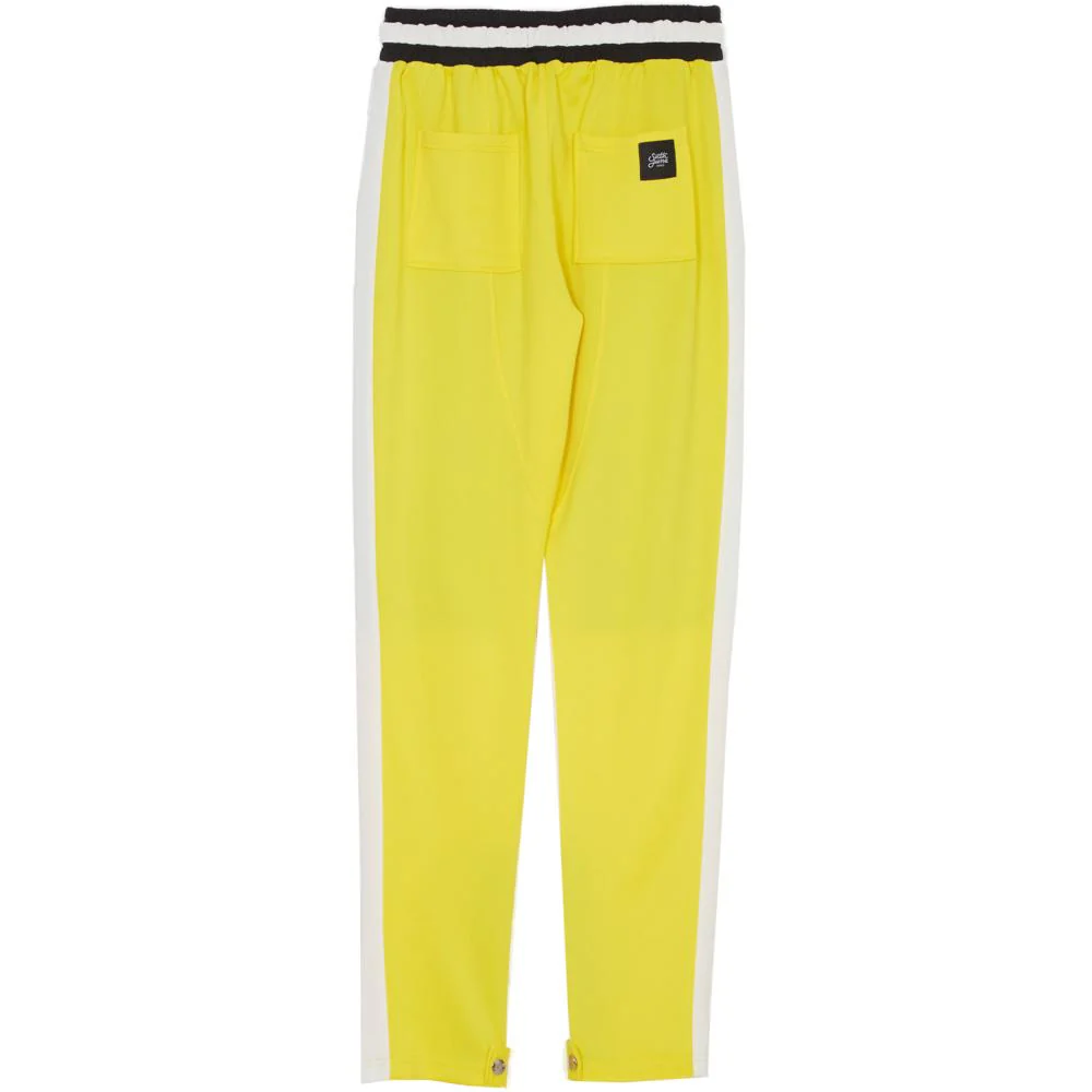 Jogging tricolore boucles jaune noir blanc - Image 6