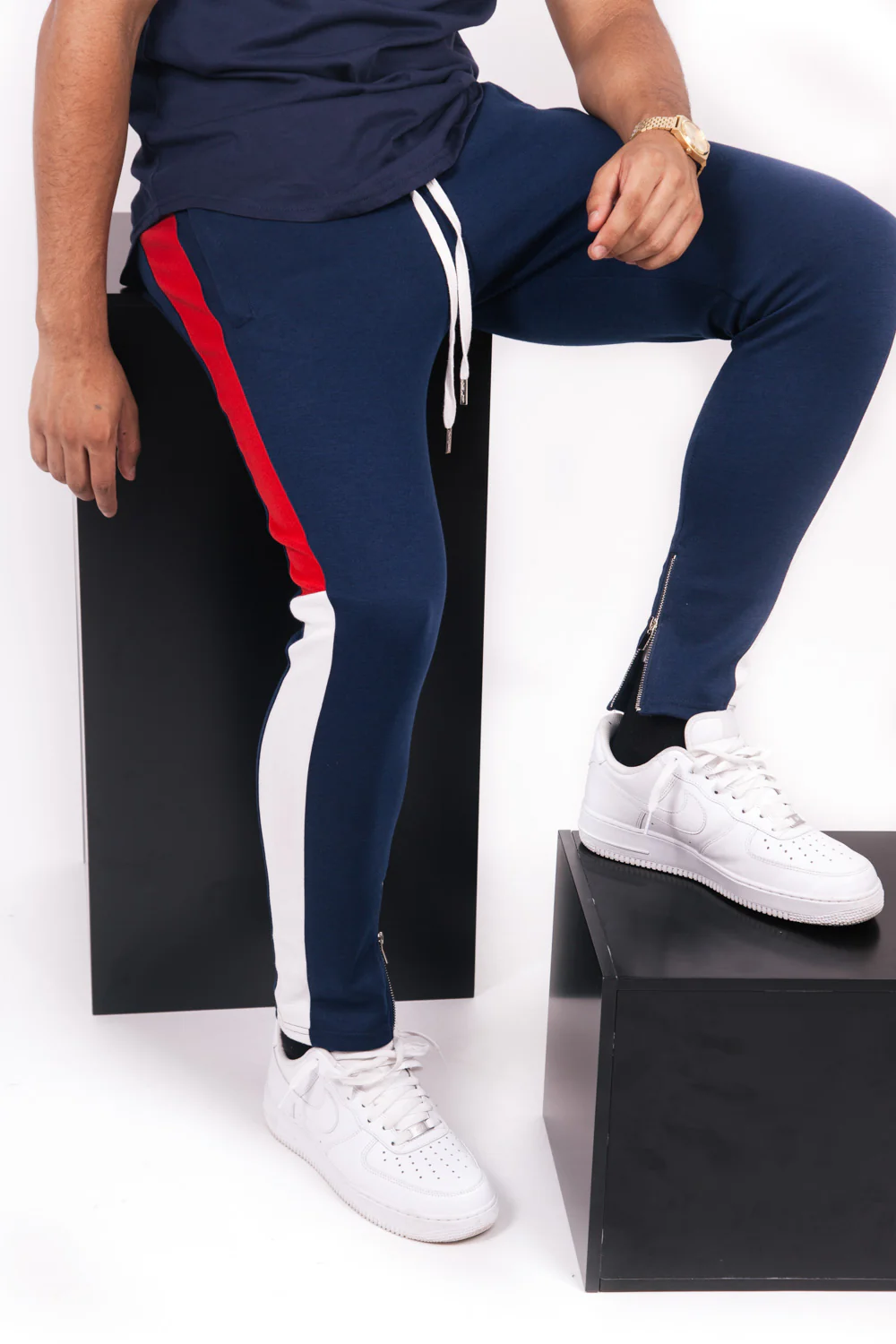 Jogging tricolore bleu blanc rouge - Image 3