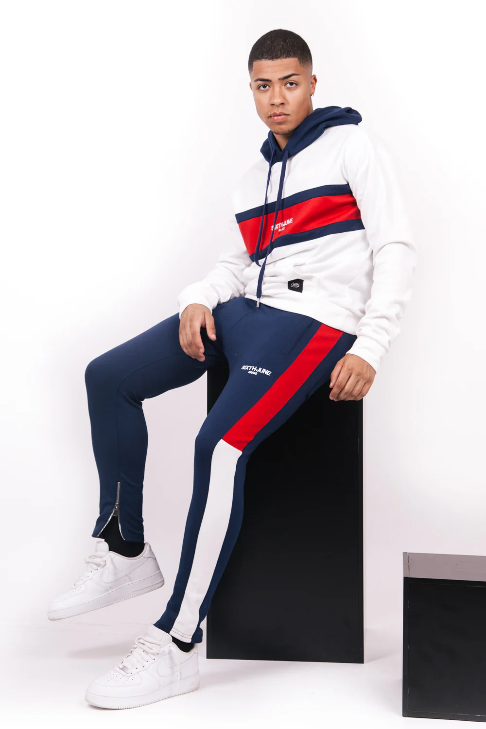 Jogging tricolore bleu blanc rouge - Image 4