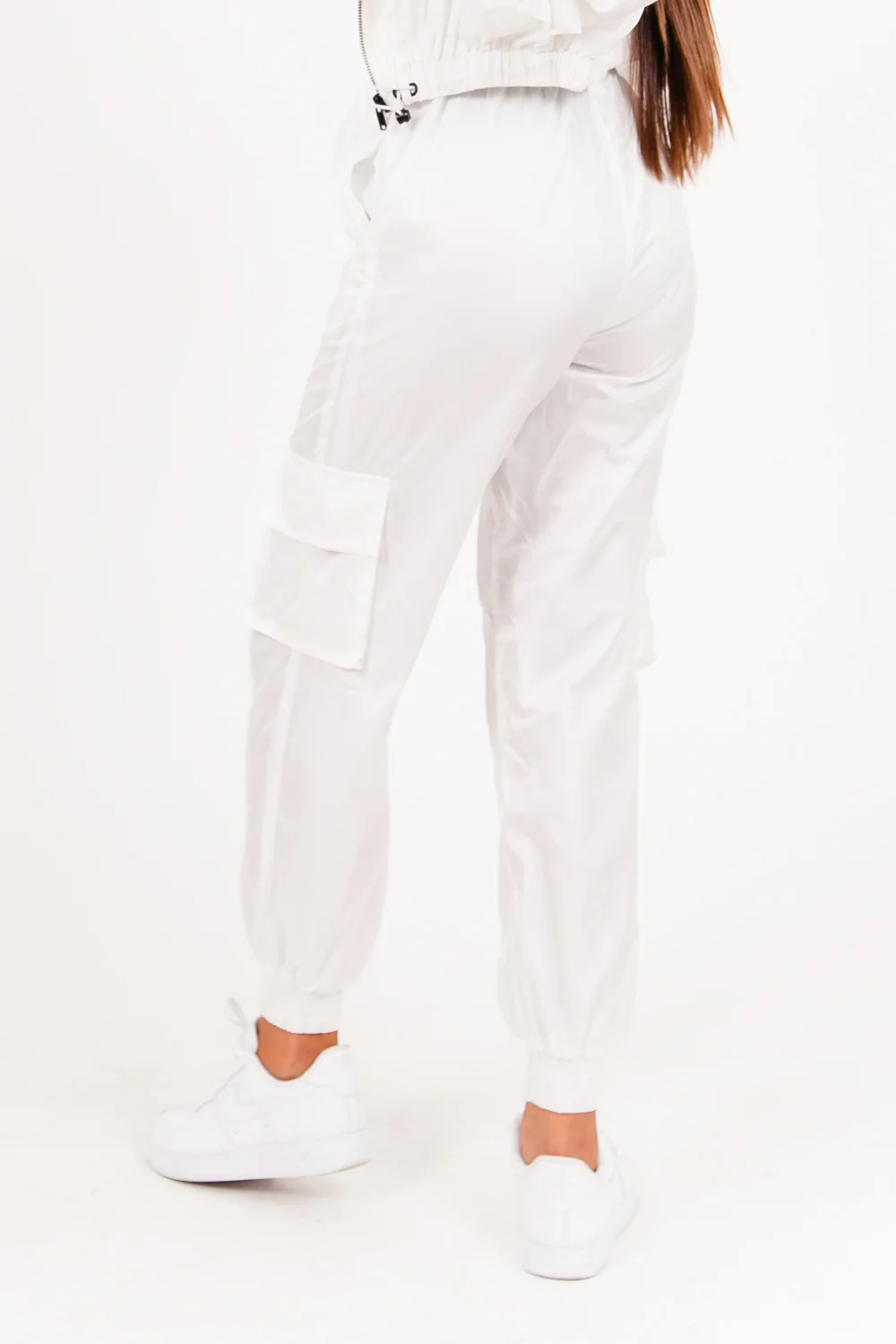 Jogging vinyle fermeture blanc - Image 5