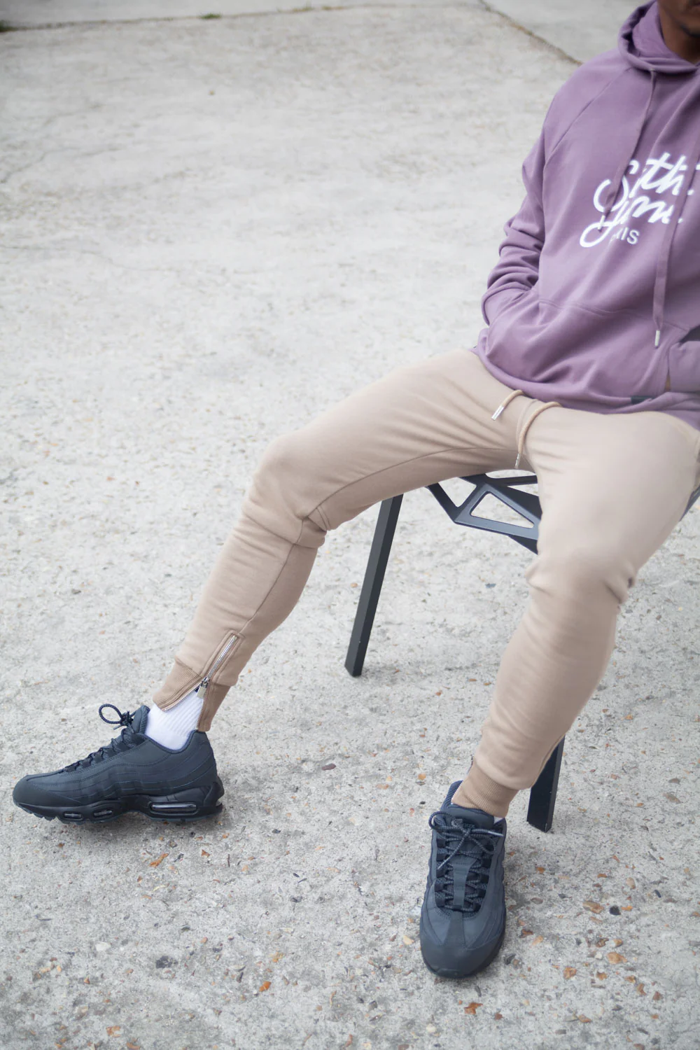 Jogging zips slim beige - Image 2