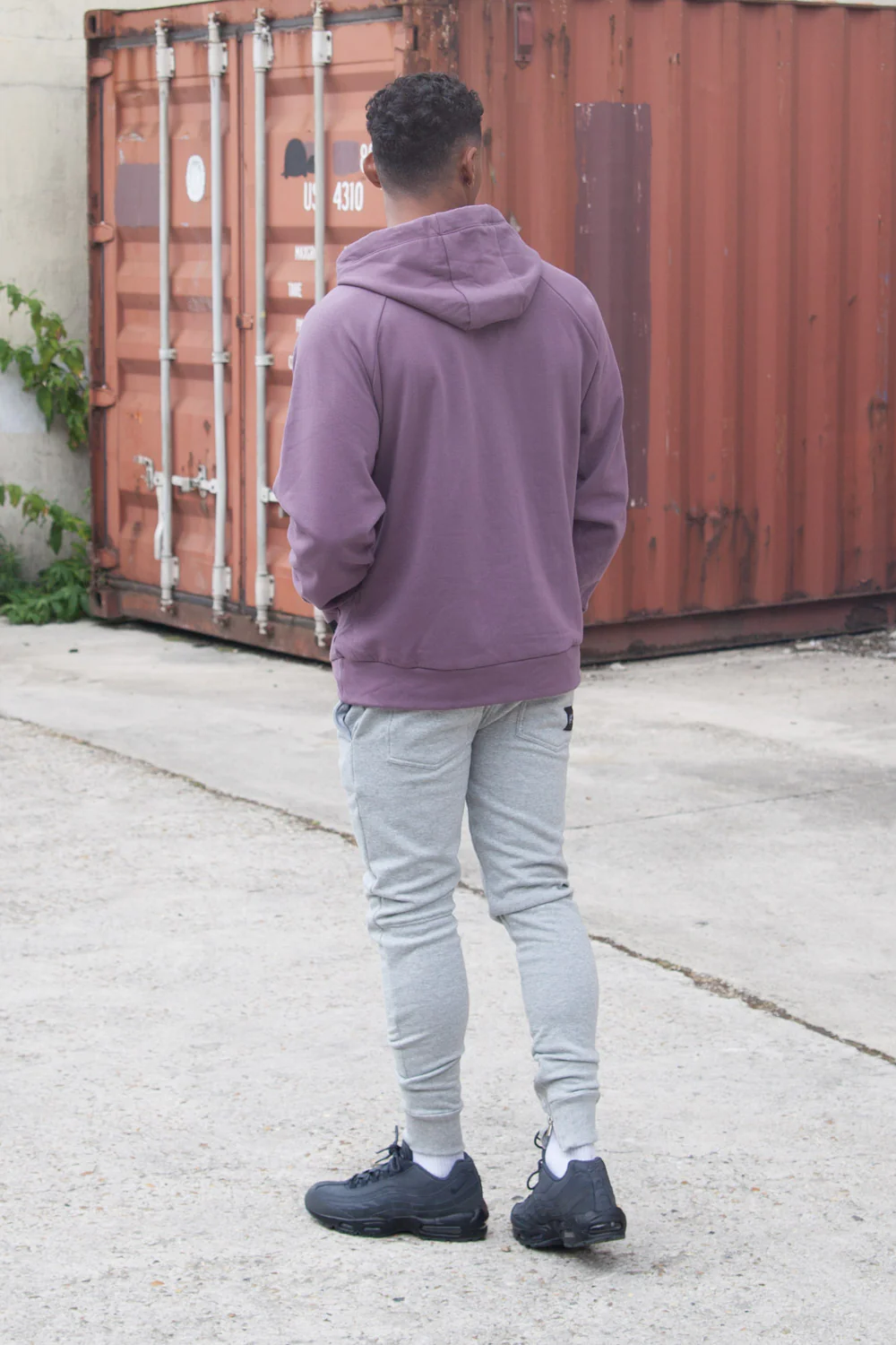 Jogging zips slim gris clair - Image 5