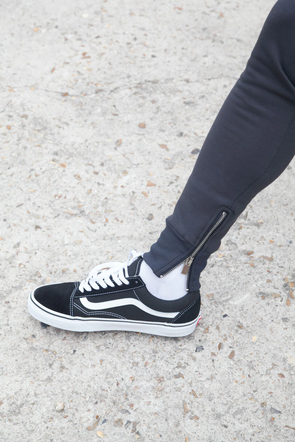 Jogging zips slim gris foncé - Image 3