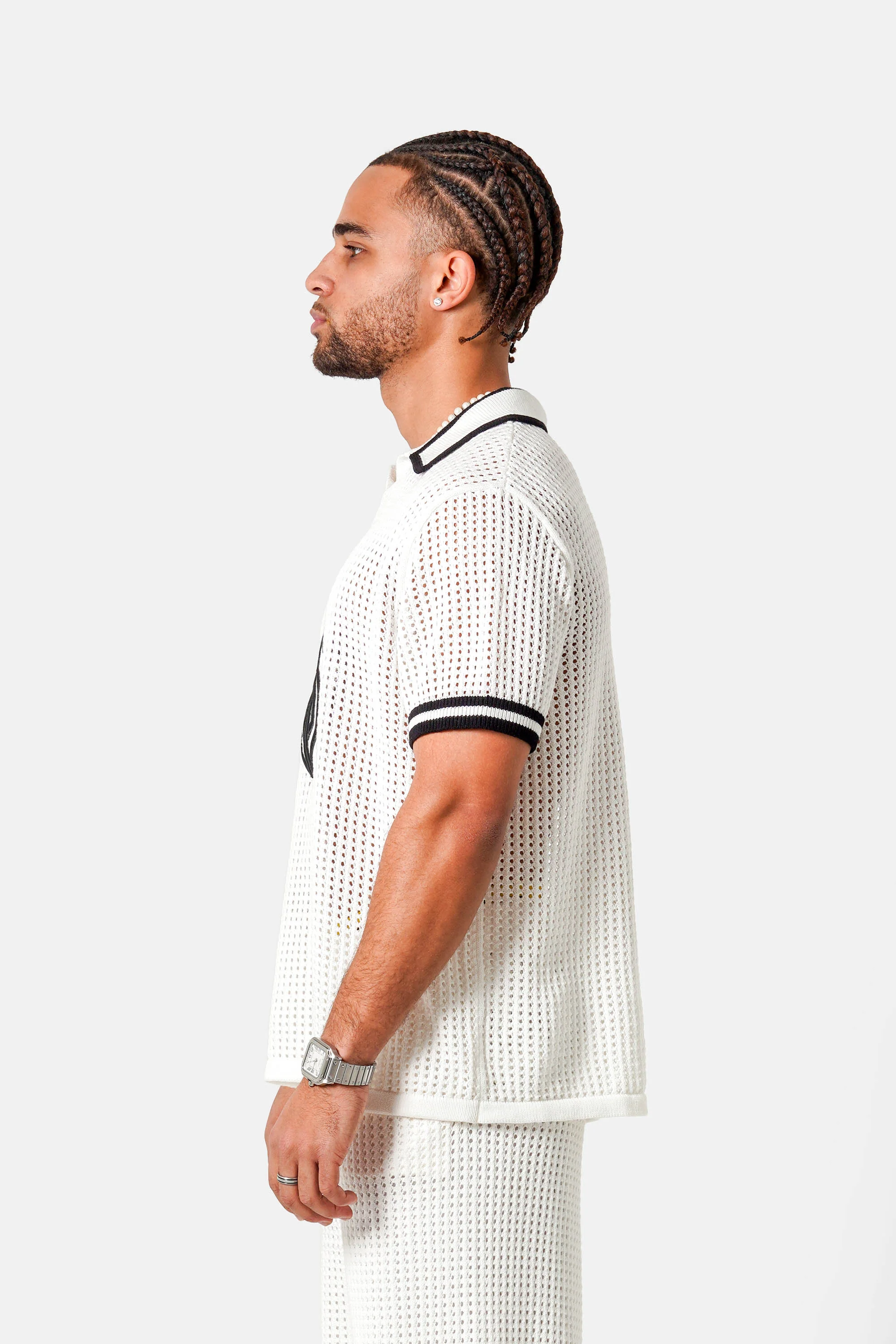 KNITTED embroidery polo - Image 4