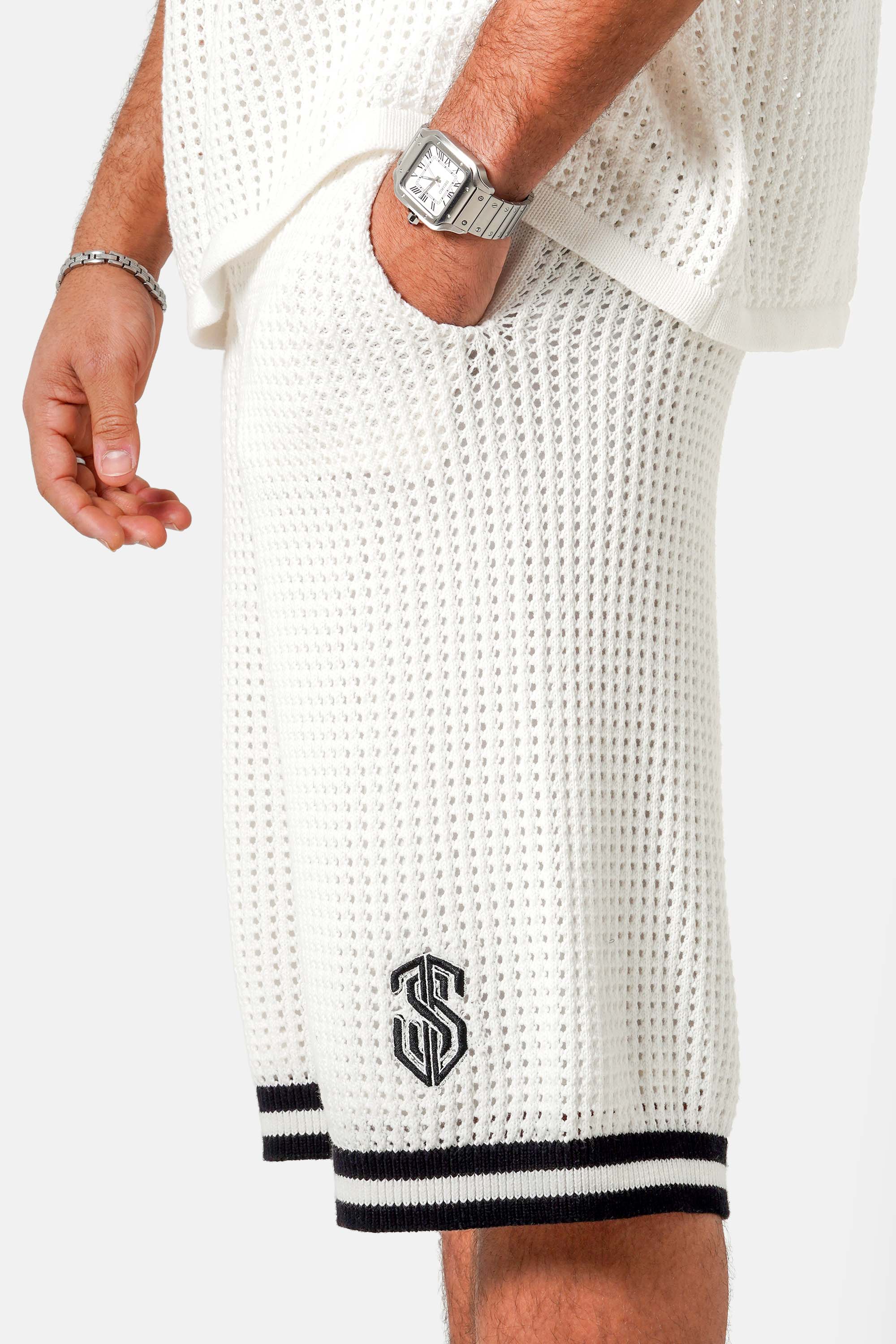 KNITTED embroidery short - Image 3