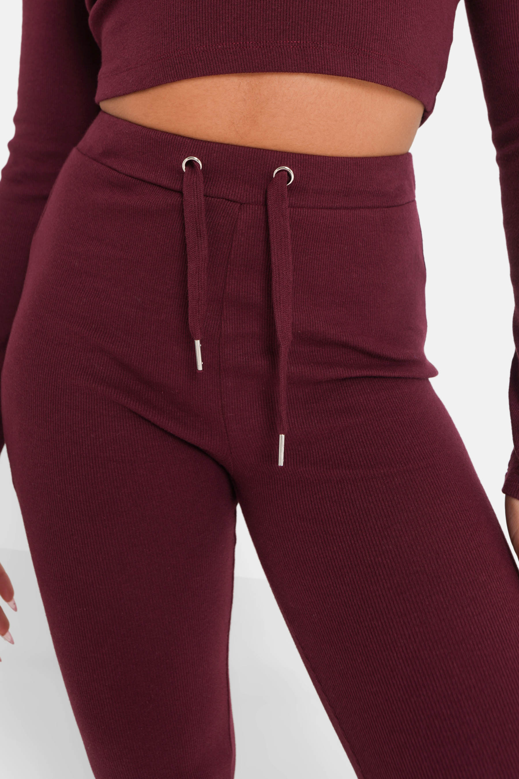 Pantalon flare Violet foncé - Image 3