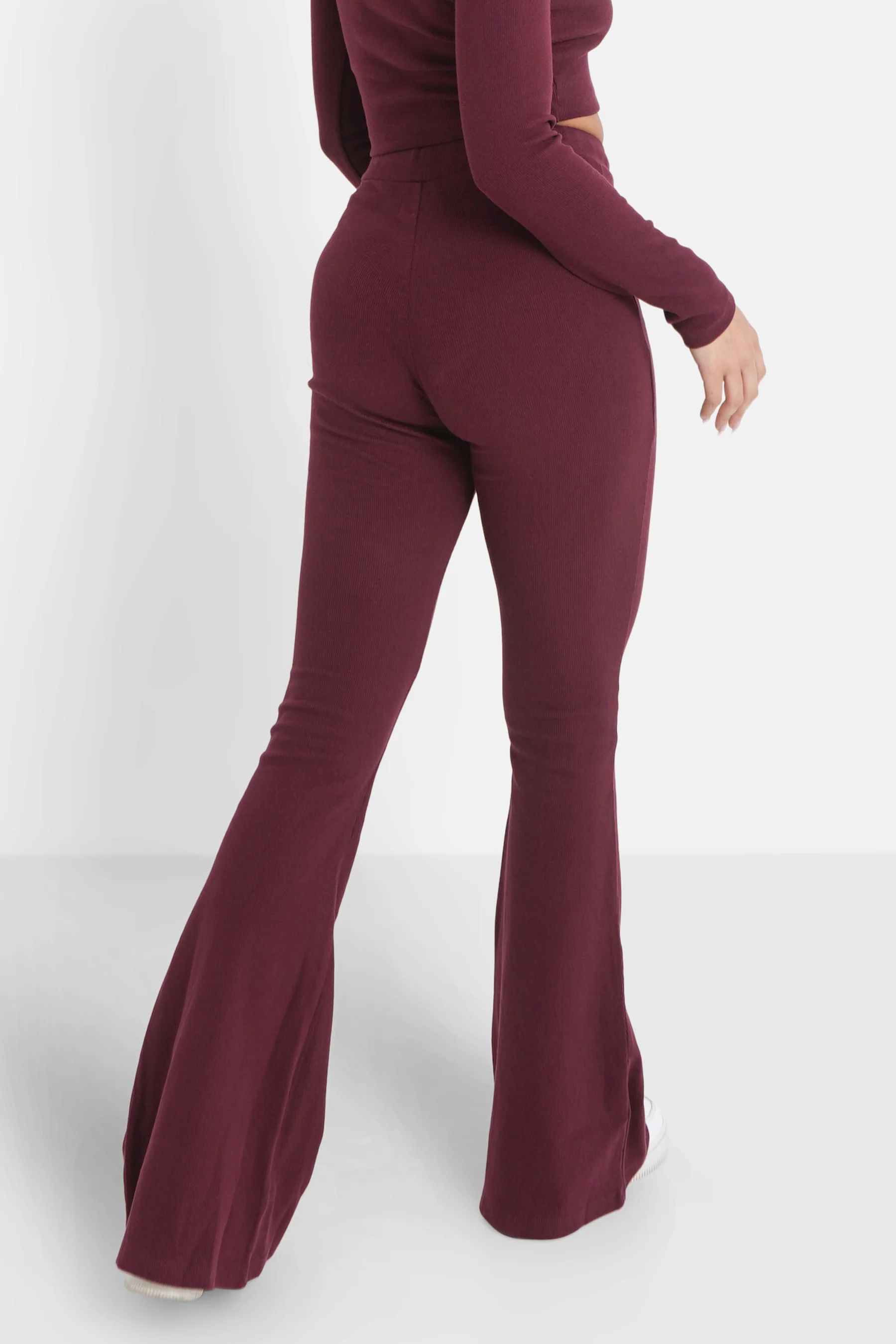 Pantalon flare Violet foncé - Image 5