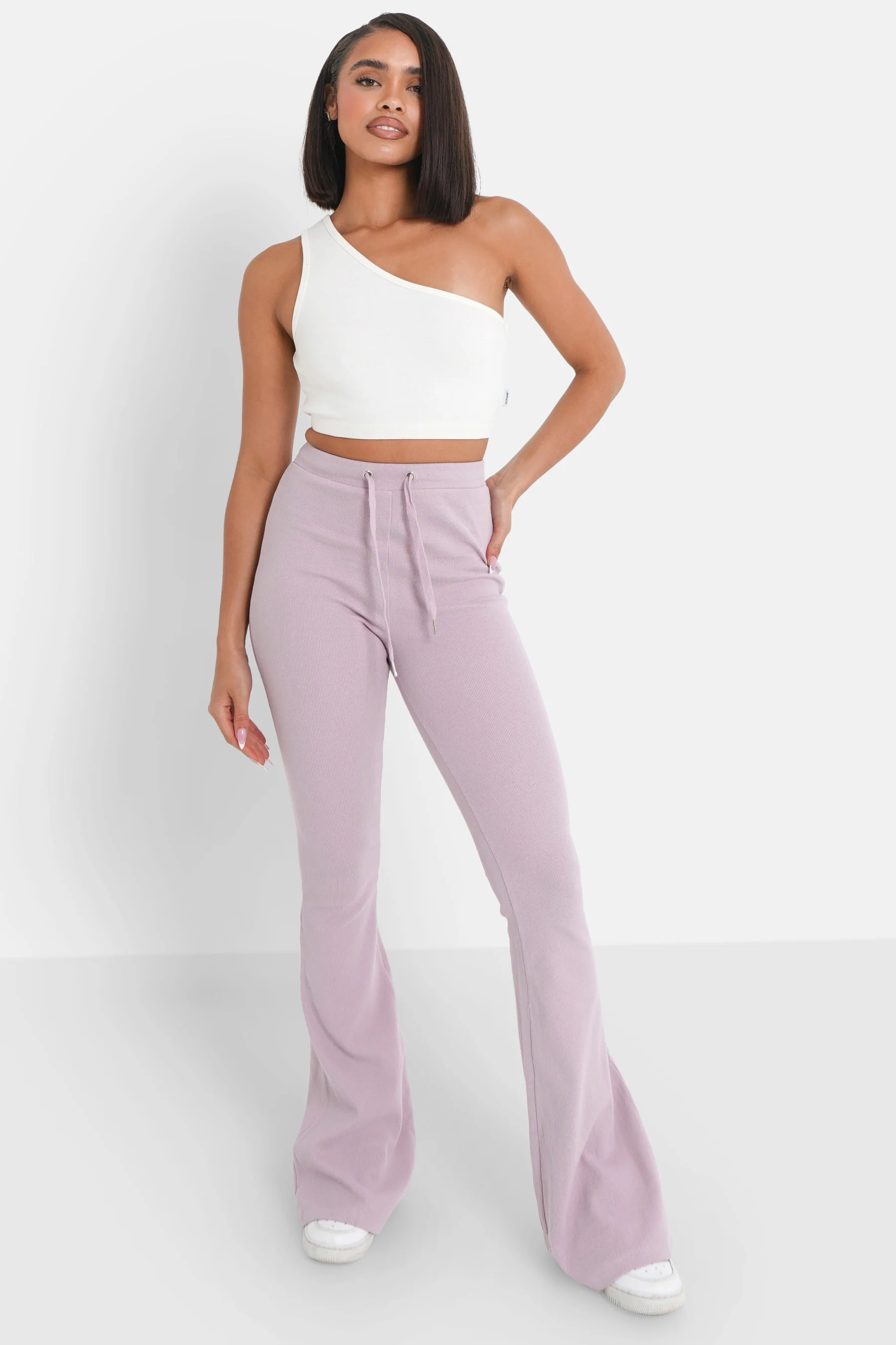 Pantalon flare Violet clair - Image 2