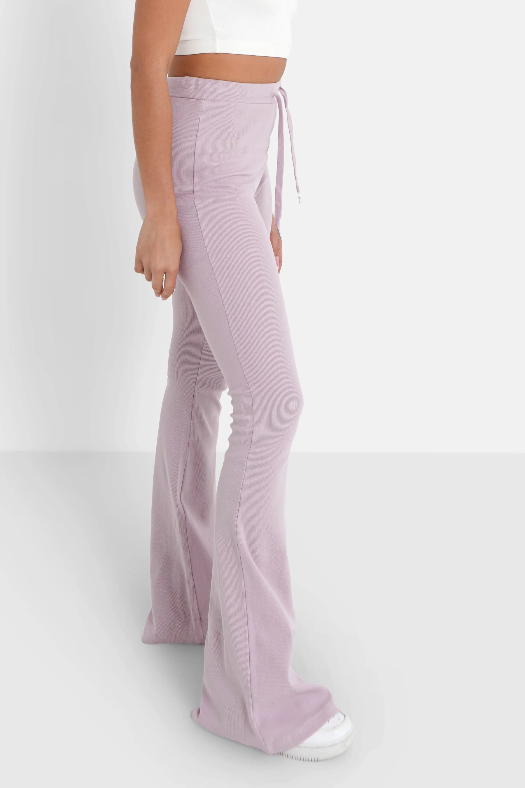 Pantalon flare Violet clair - Image 4