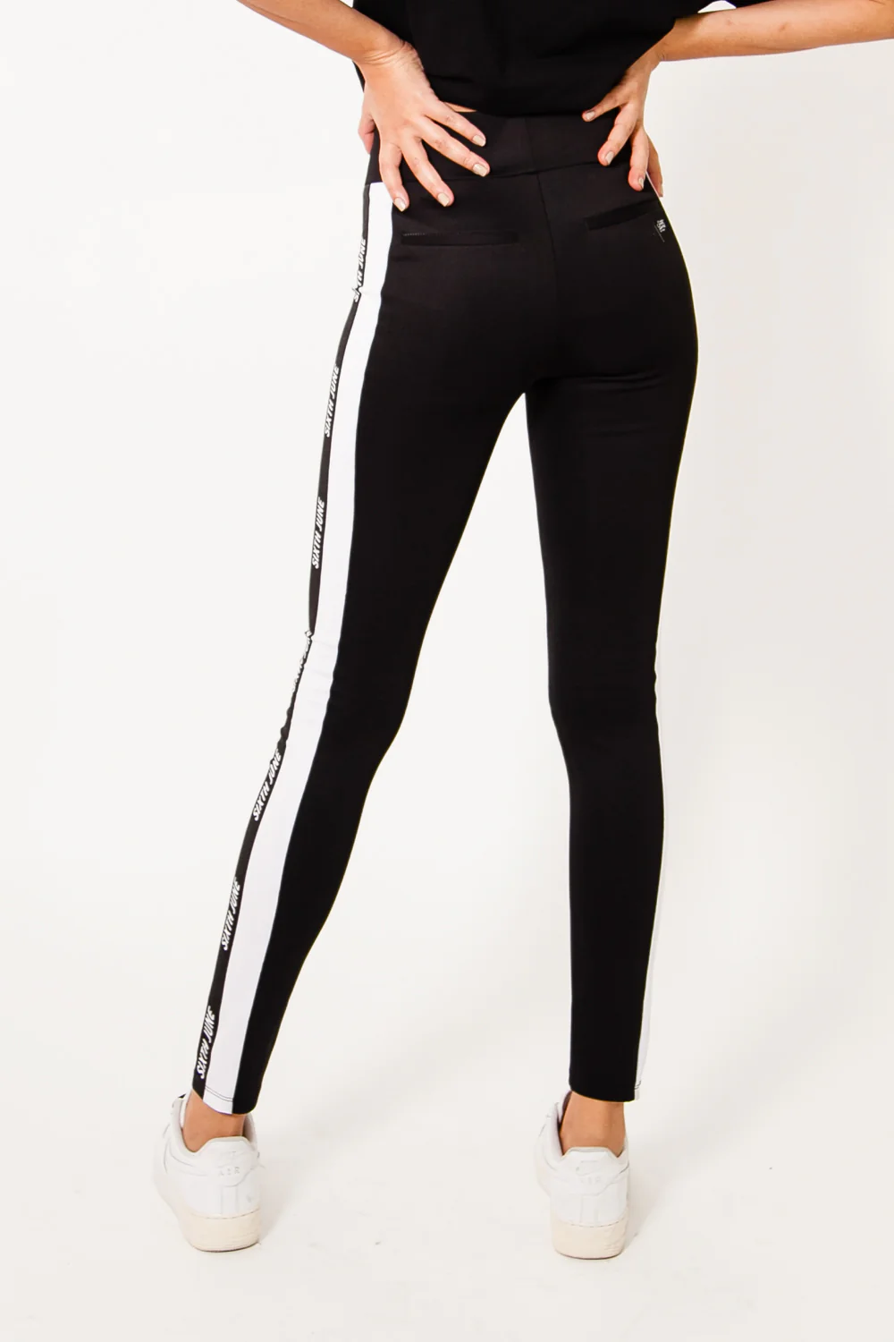 Legging bande logo noir - Image 4