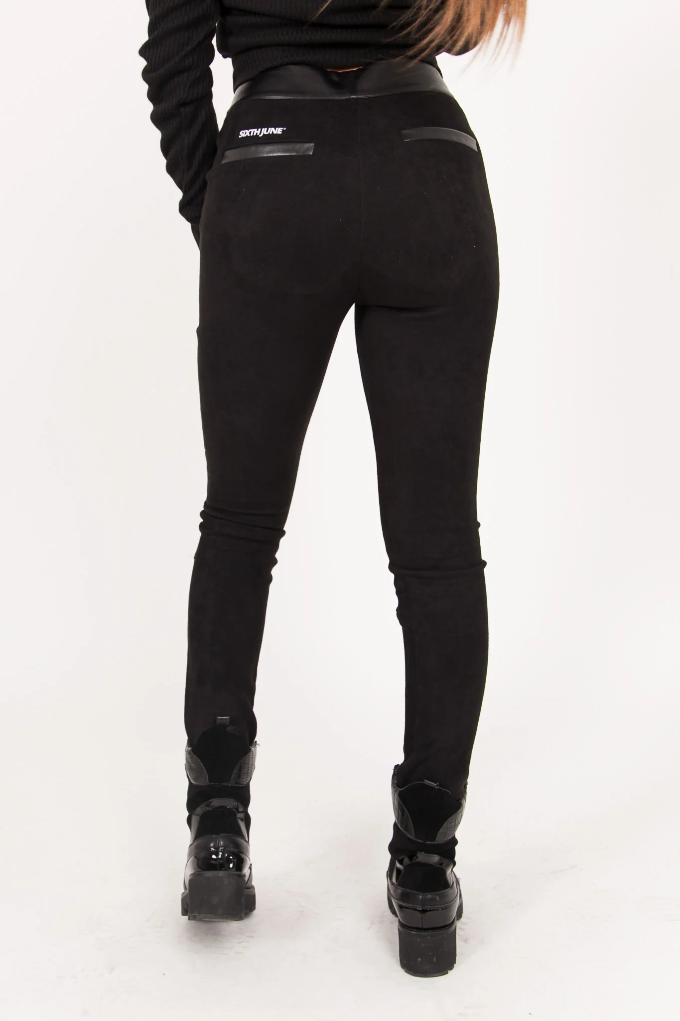 Legging fermeture noir - Image 5