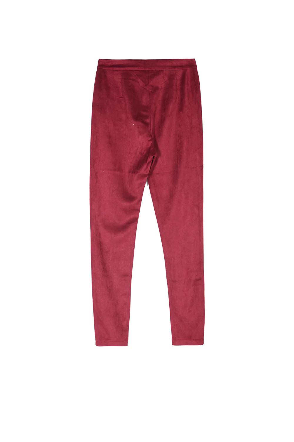 Legging suédine zip bordeaux - Image 7