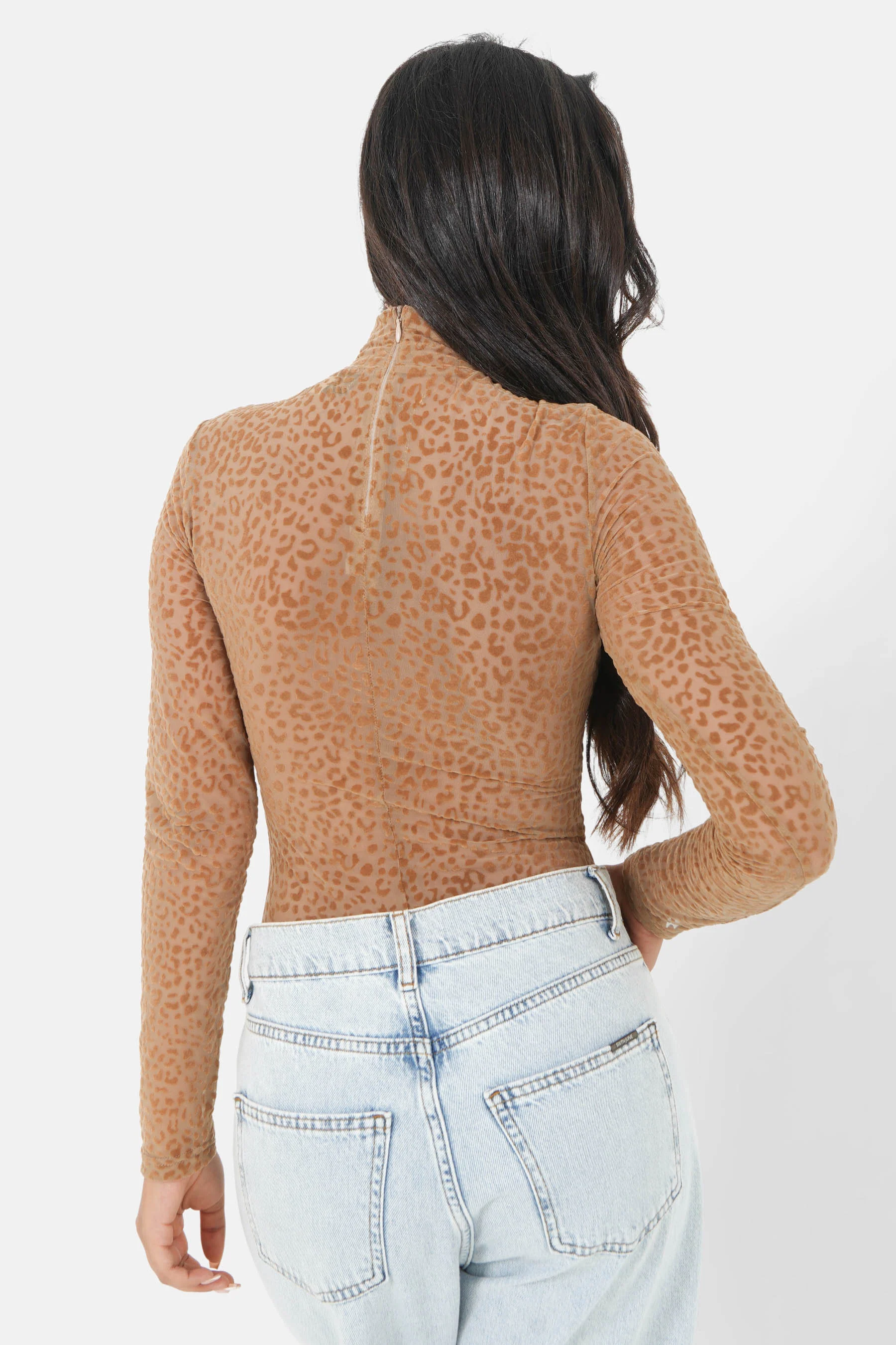 Body léopard imprimé Beige - Image 5