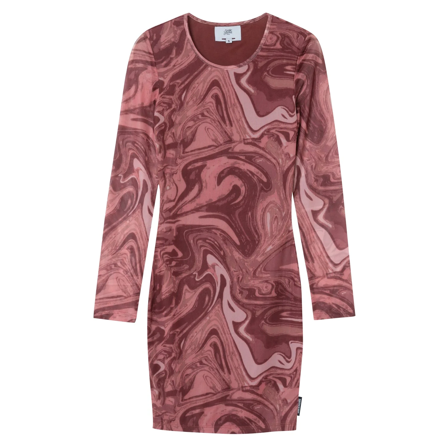 Robe mesh encre Rose - Image 6