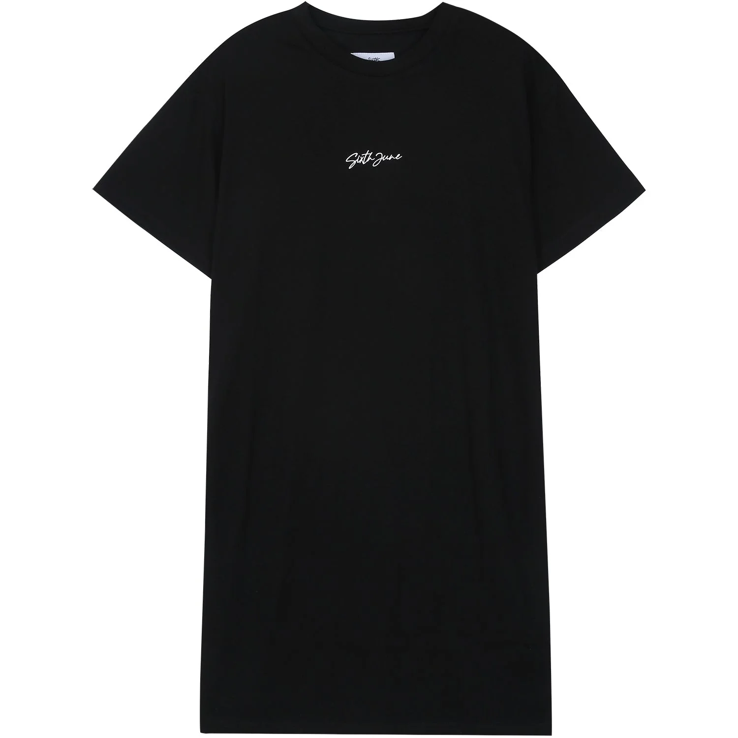 Robe t-shirt lèvres Noir - Image 7