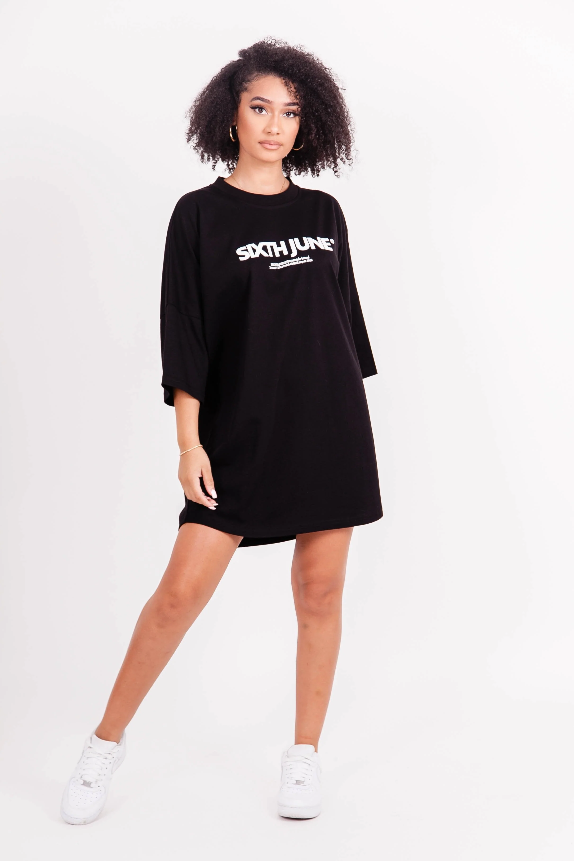 Robe t-shirt logo noir - Image 5