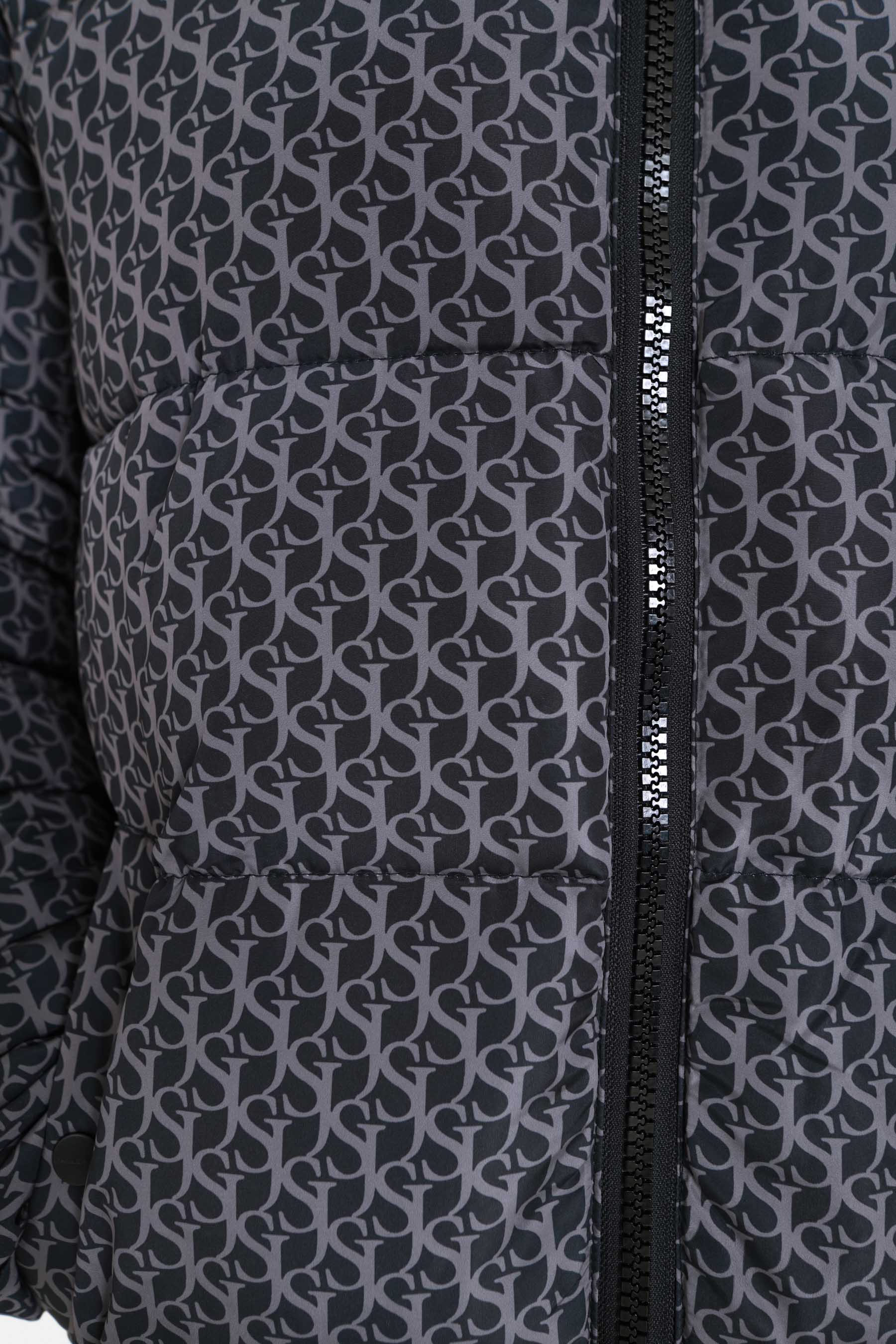 Doudoune monogramme matelassée Noir - Image 4