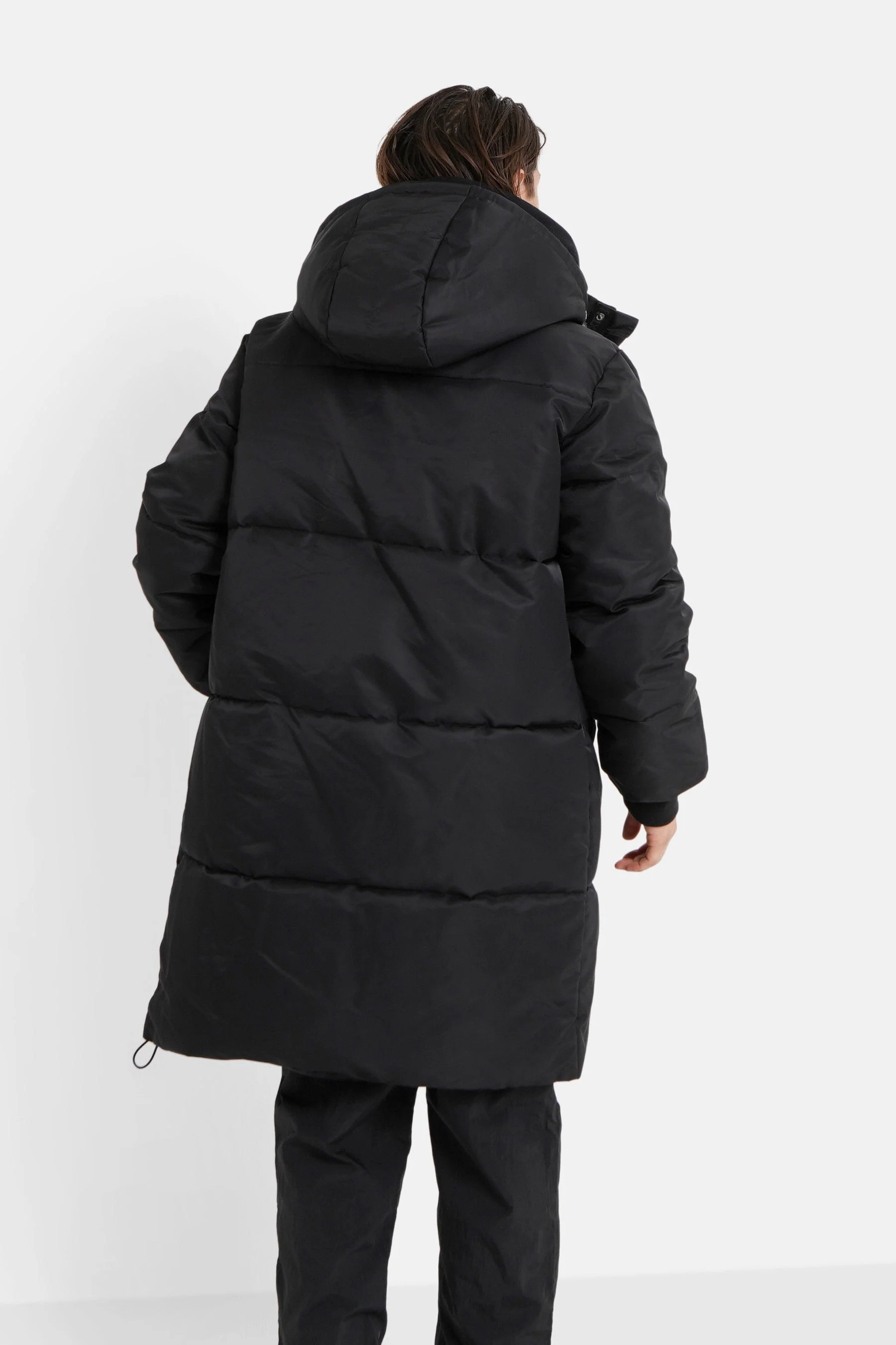 Doudoune longue nylon Noir - Image 5