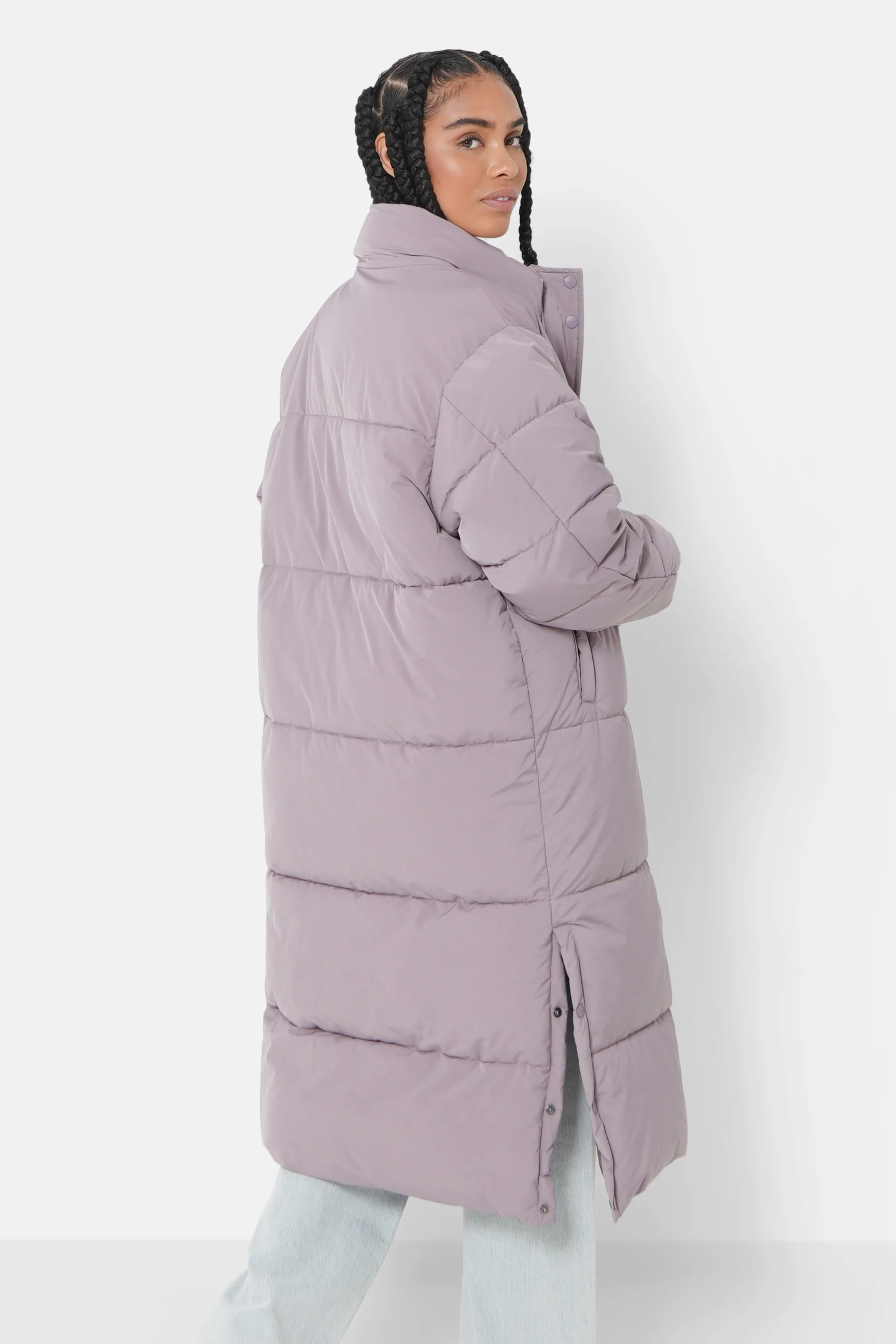 Doudoune longue oversize Violet - Image 5
