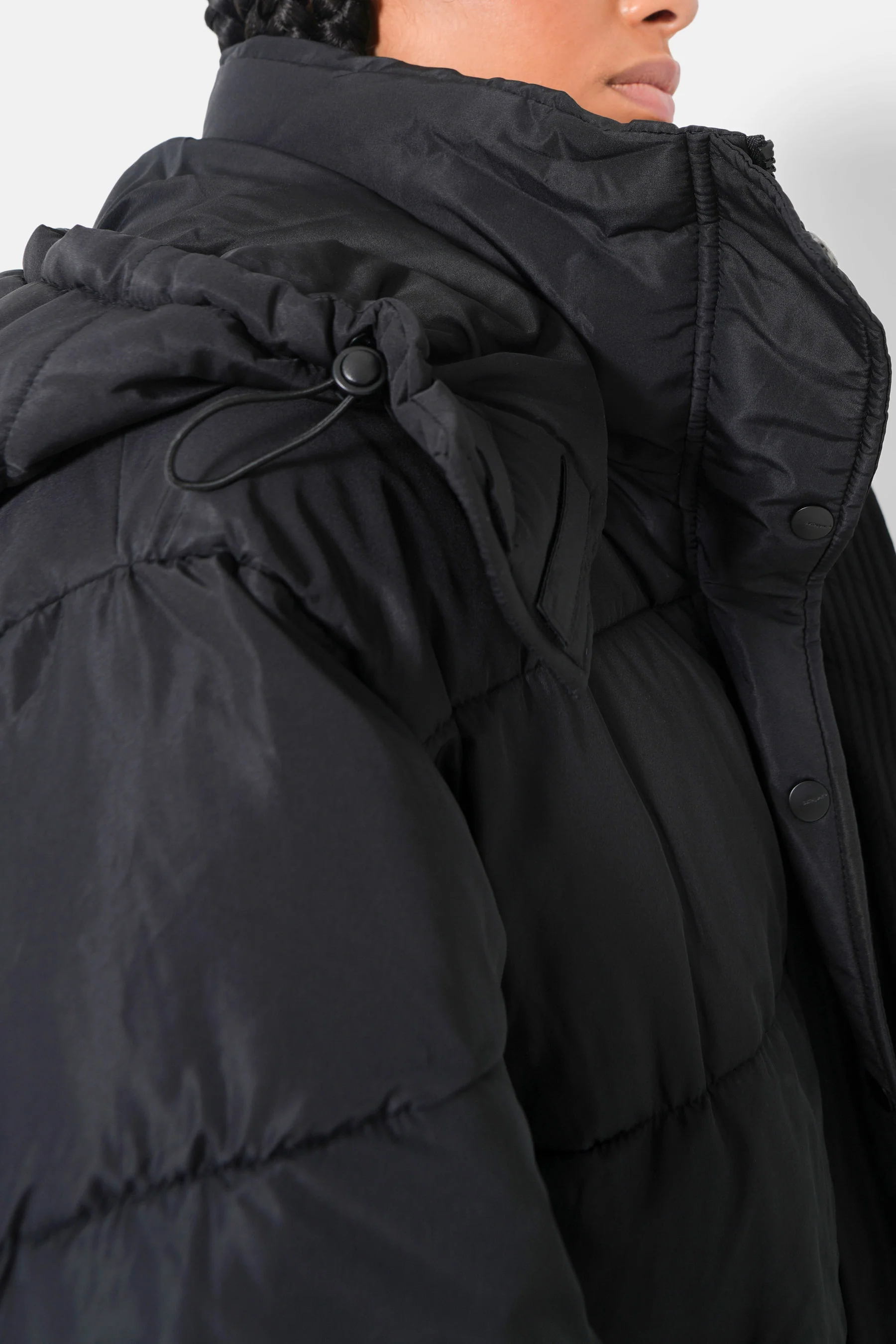 Doudoune longue oversize Noir - Image 3