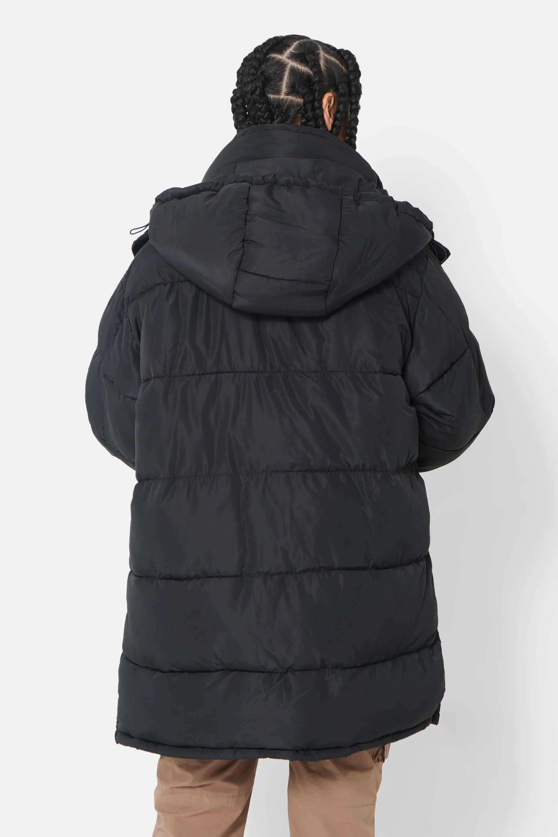 Doudoune longue oversize Noir - Image 5