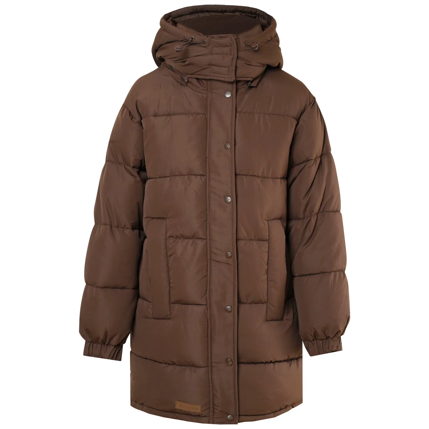 Doudoune longue oversize Marron - Image 6