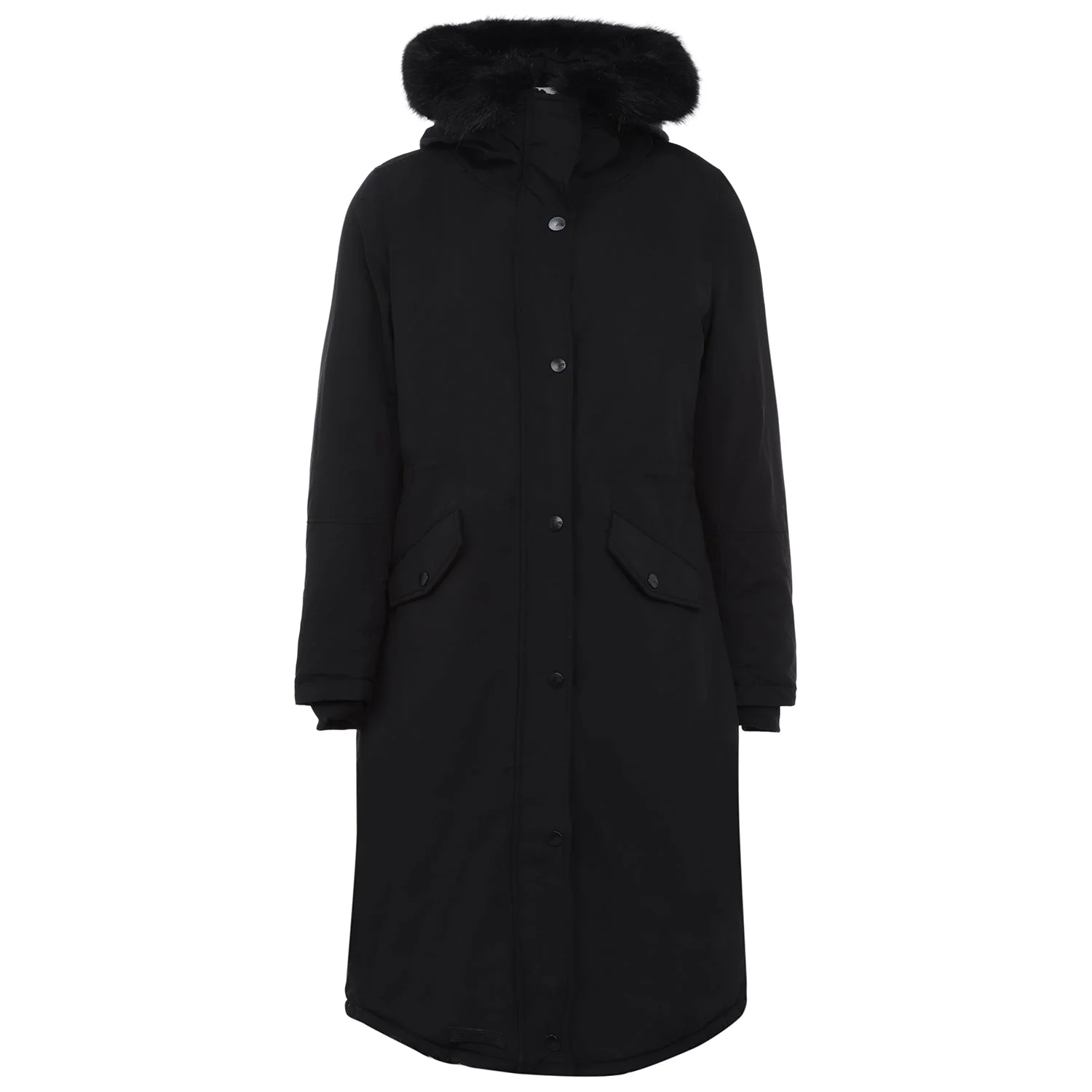 Parka longue intérieur polaire Noir - Image 6