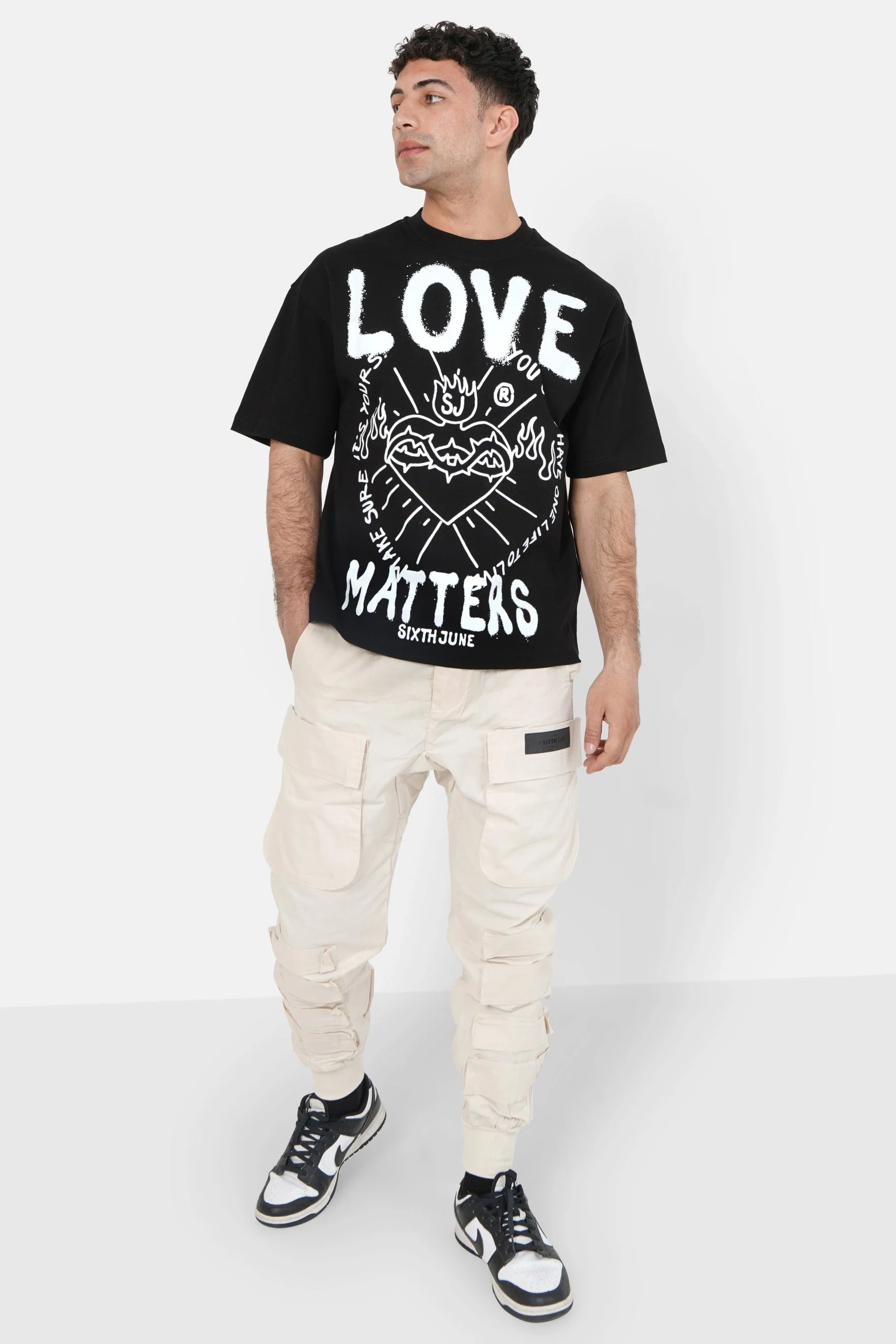 T-shirt Love Matters Noir - Image 2
