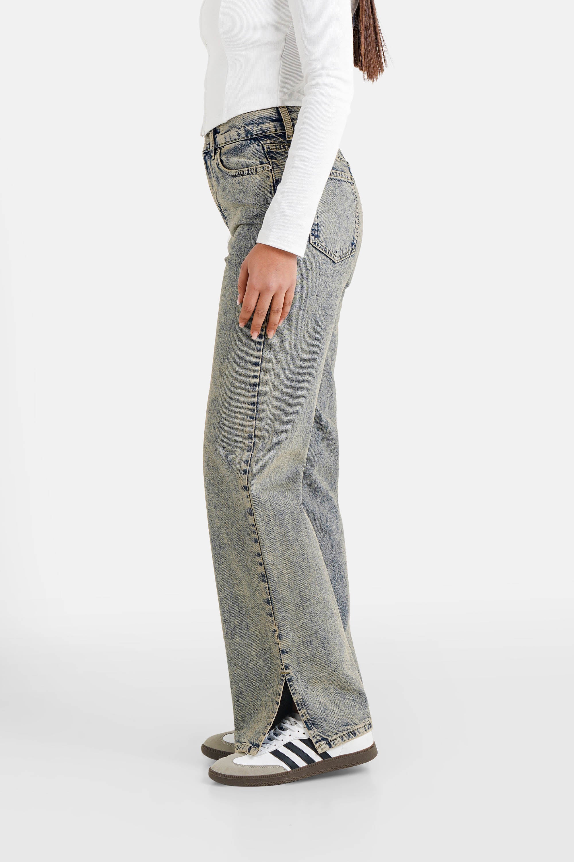 SLIT washed denim pant - Image 4