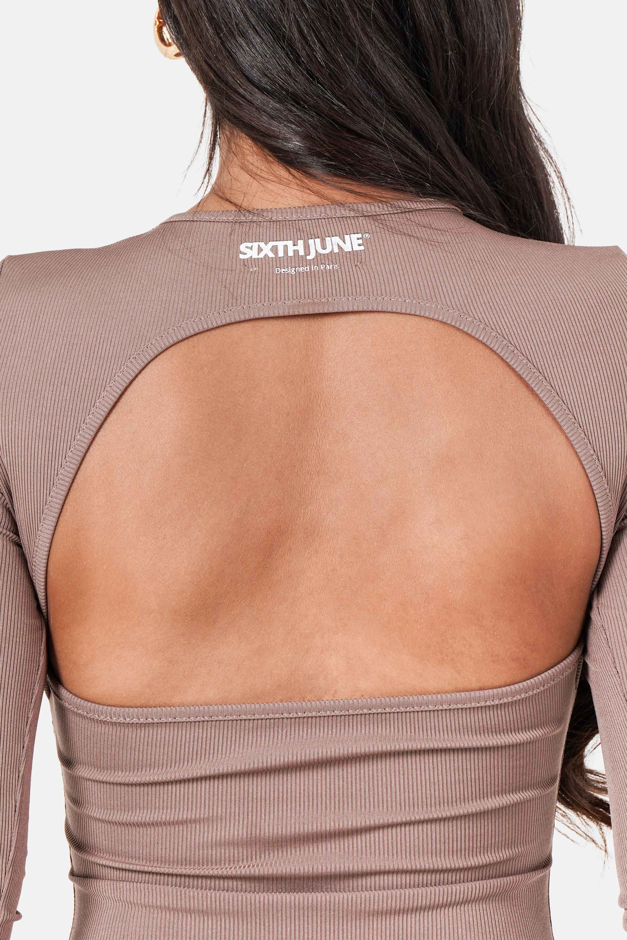 BACKLESS mini l/s dress - Image 3