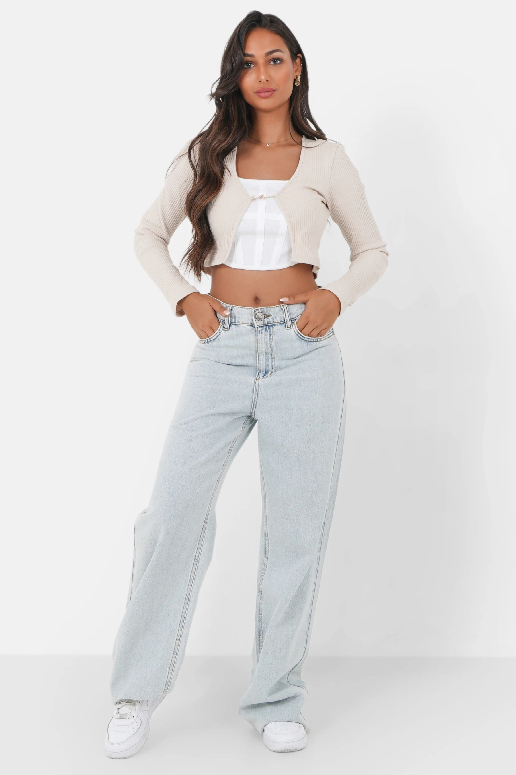 RIBBED jewel l/s top - Image 2