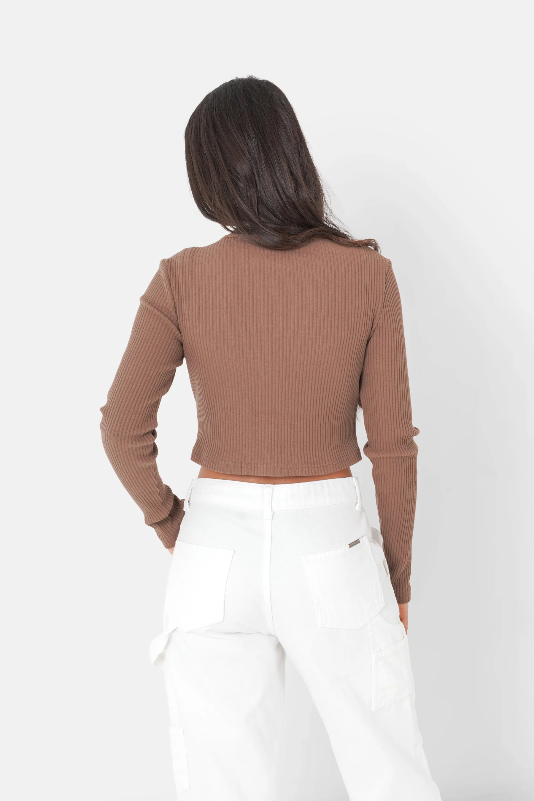 RIBBED jewel l/s top - Image 5