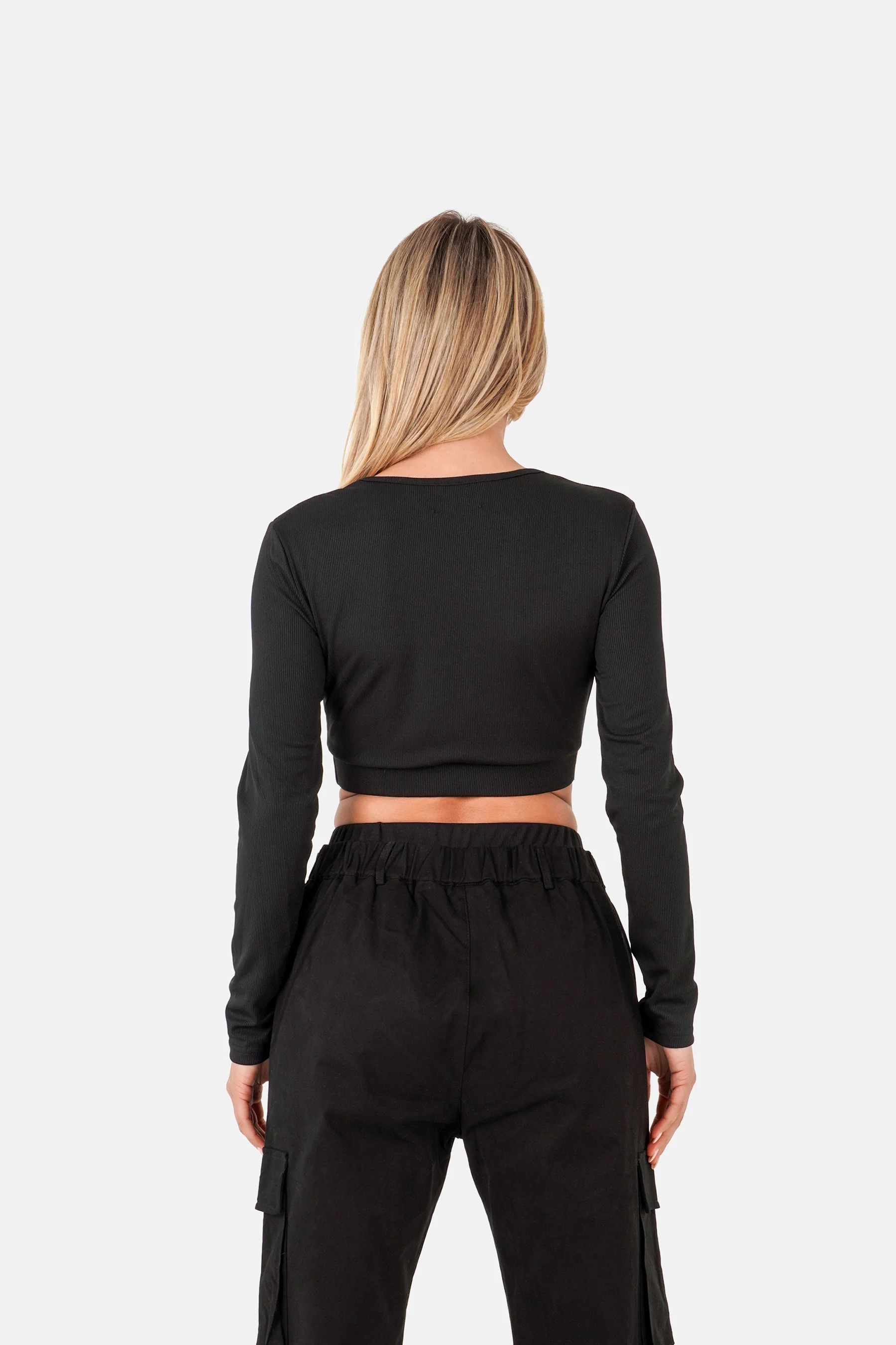 V-NECK logo l/s top - Image 5
