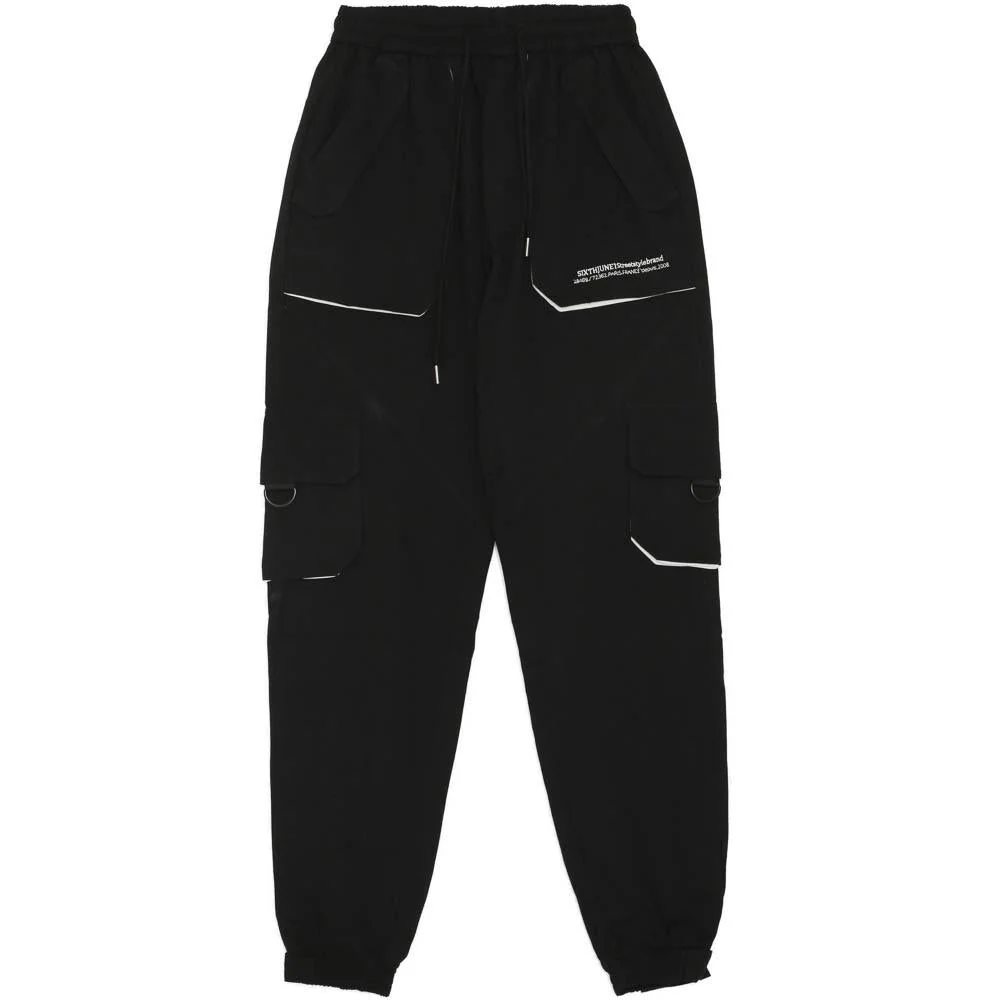 Pantalon cargo large noir - Image 6