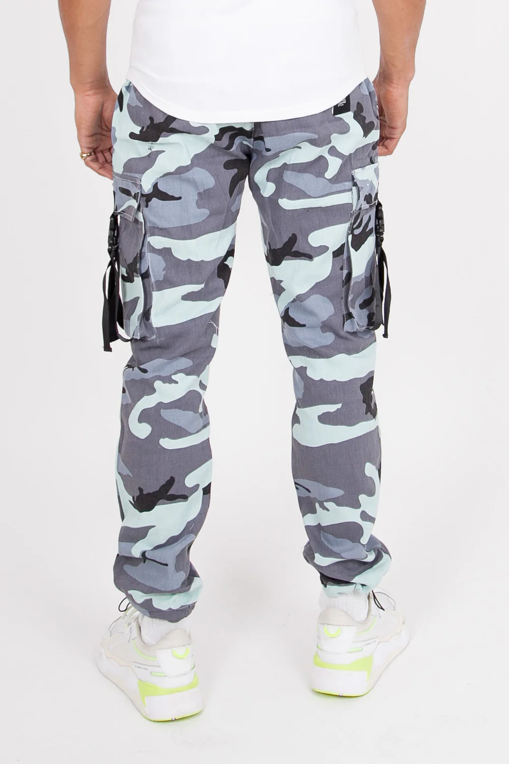 Pantalon camouflage sangles bleu - Image 5