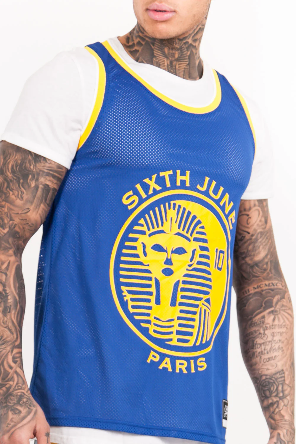 Maillot basket Pharaoh 10 bleu - Image 3
