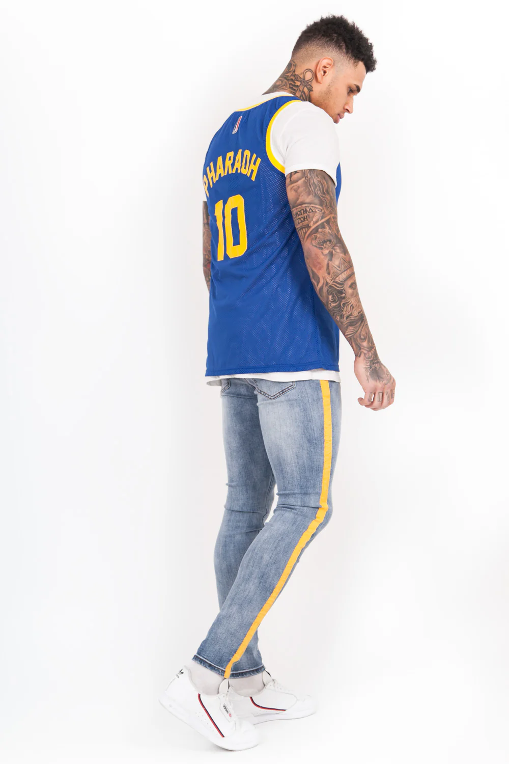 Maillot basket Pharaoh 10 bleu - Image 6