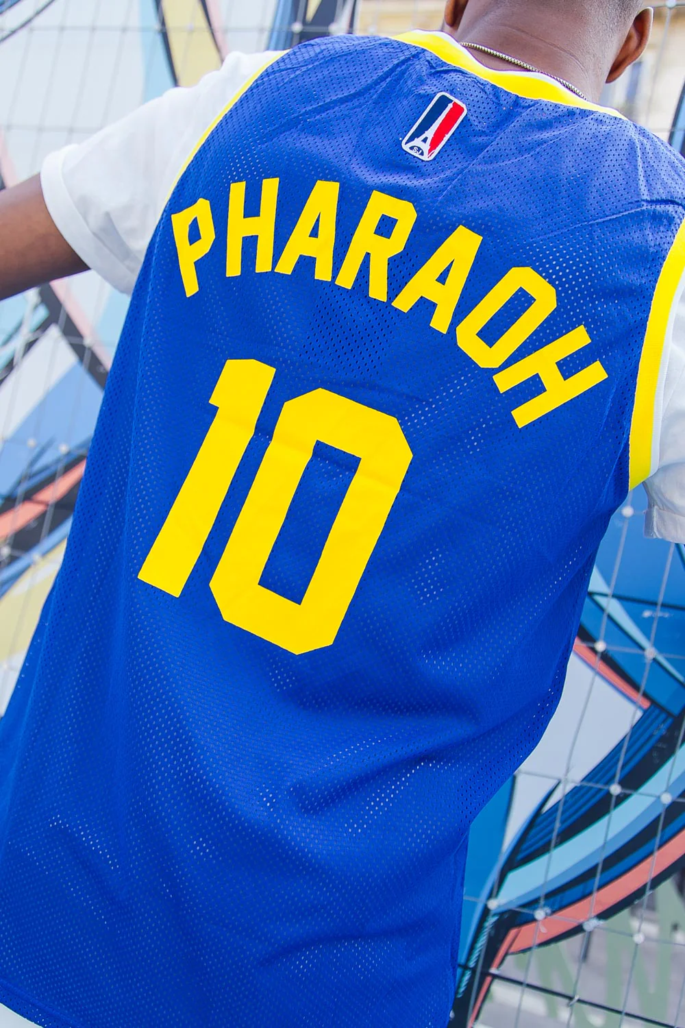 Maillot basket Pharaoh 10 bleu - Image 7