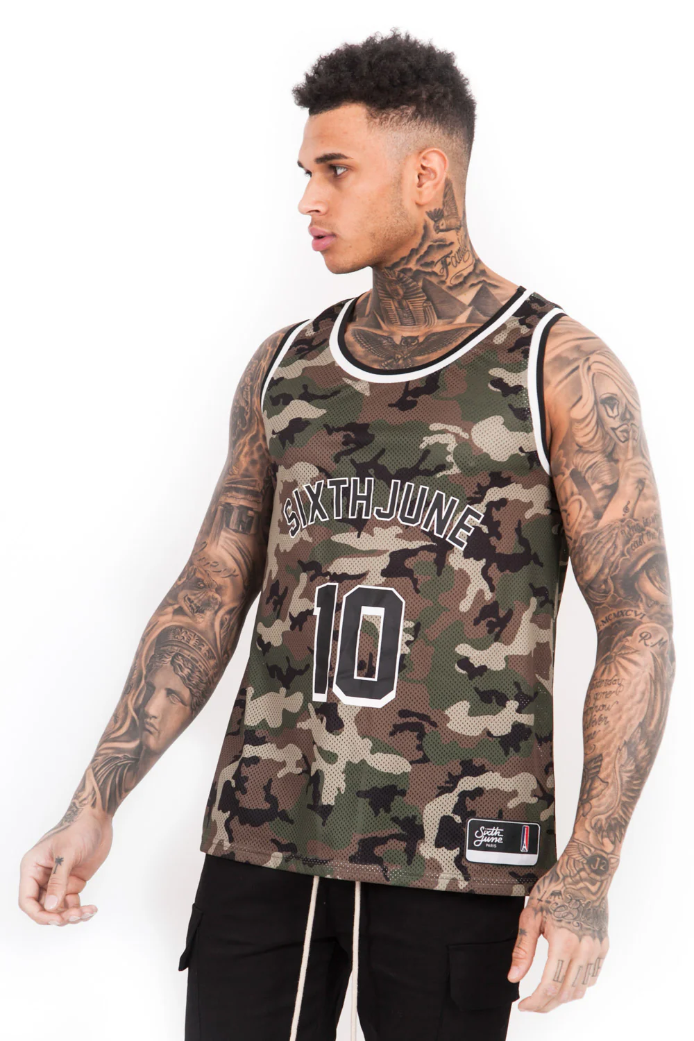 Maillot basket Vegeta 10 camouflage vert - Image 2