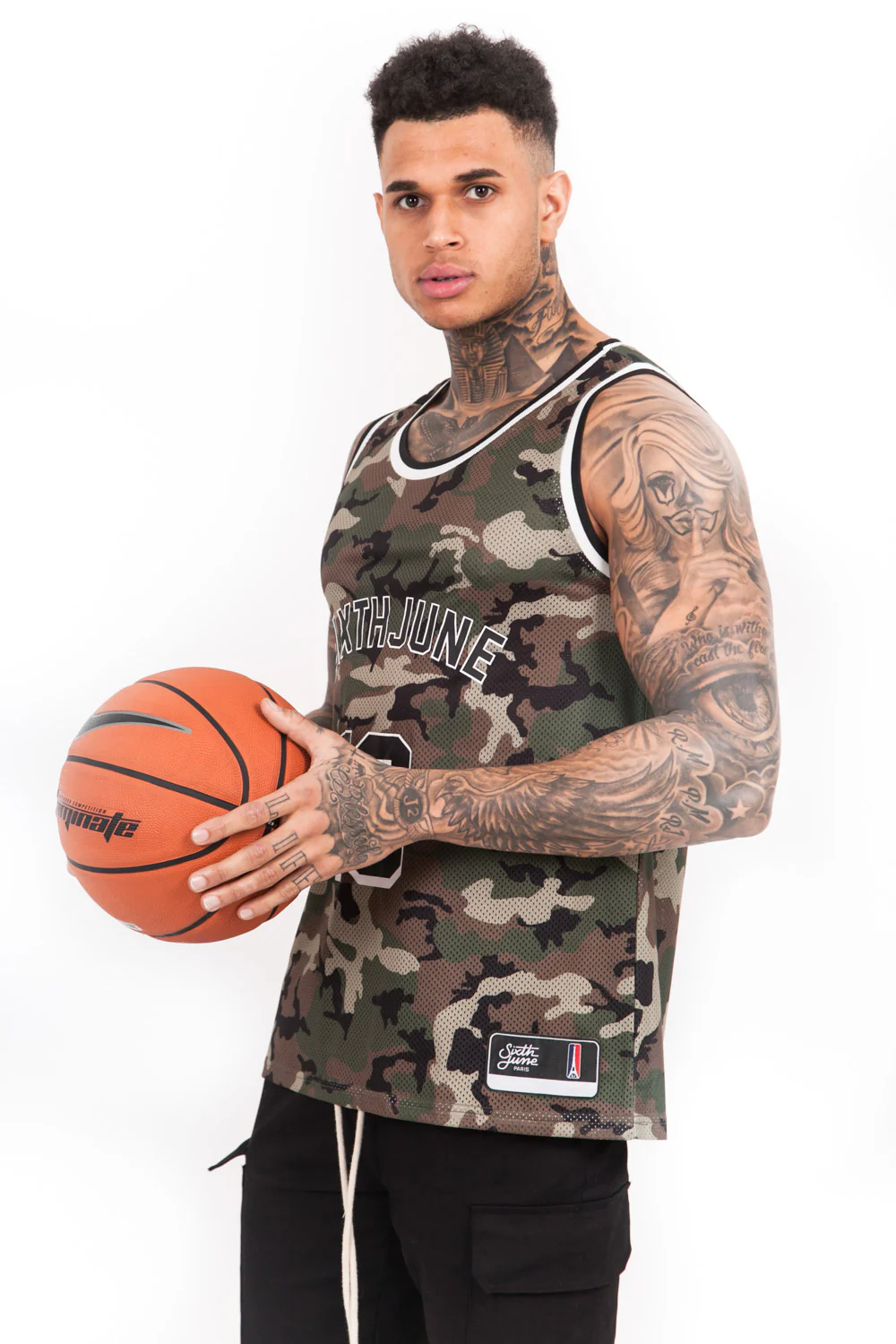 Maillot basket Vegeta 10 camouflage vert - Image 3