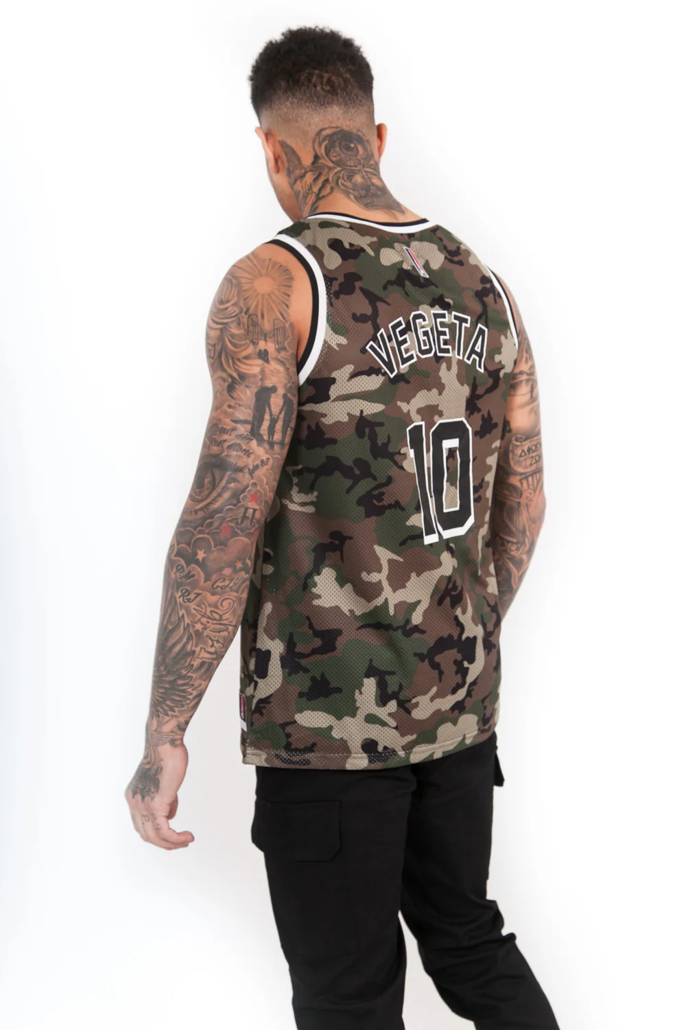 Maillot basket Vegeta 10 camouflage vert - Image 4