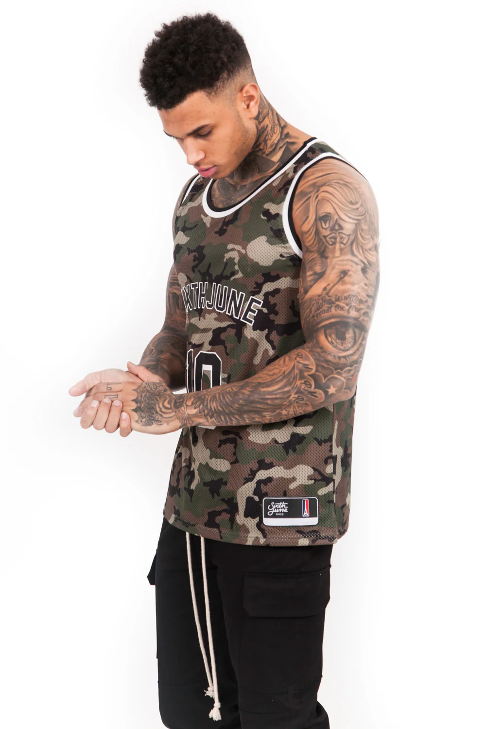 Maillot basket Vegeta 10 camouflage vert - Image 6