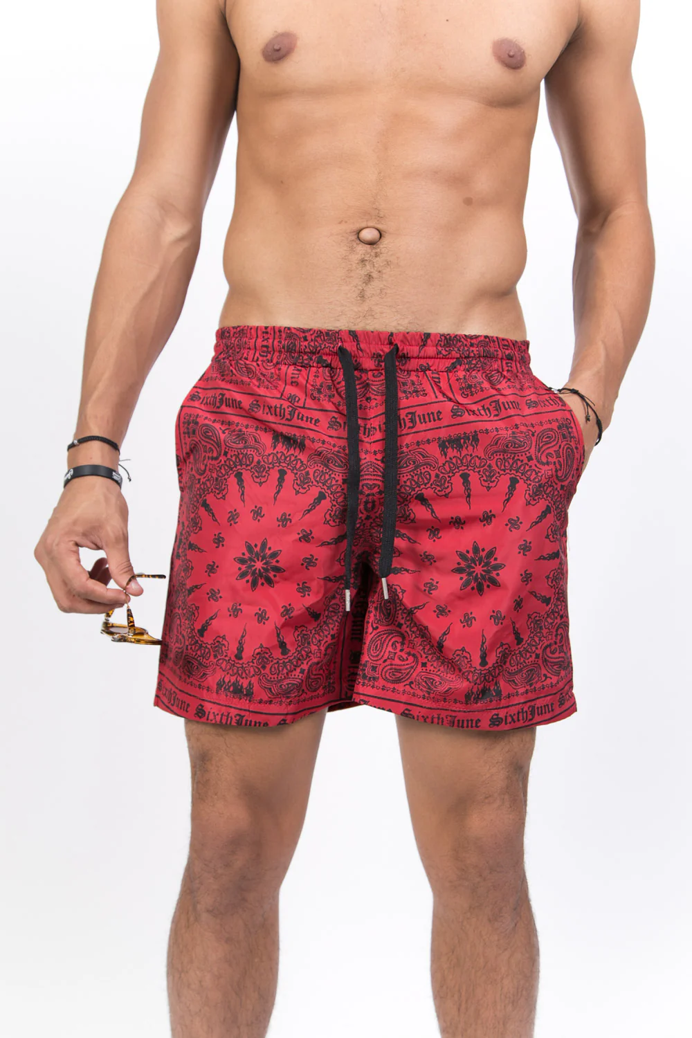 Maillot de bain bandana rouge - Image 2